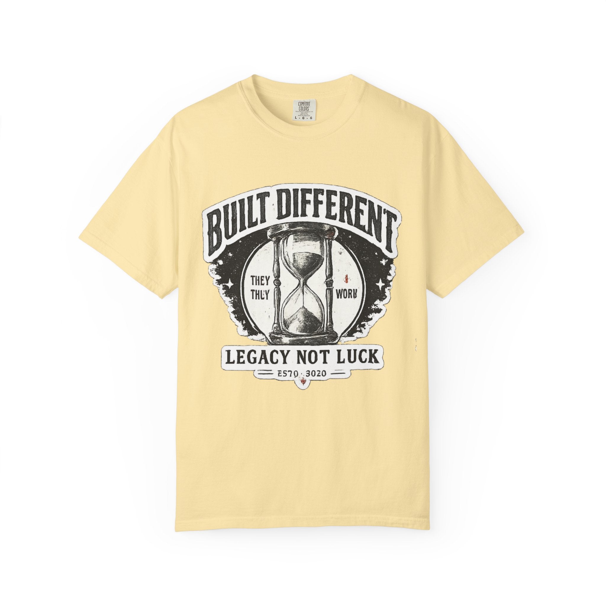 Built Different T-Shirt — 'Legacy Not Luck' Motivational Graphic Tee