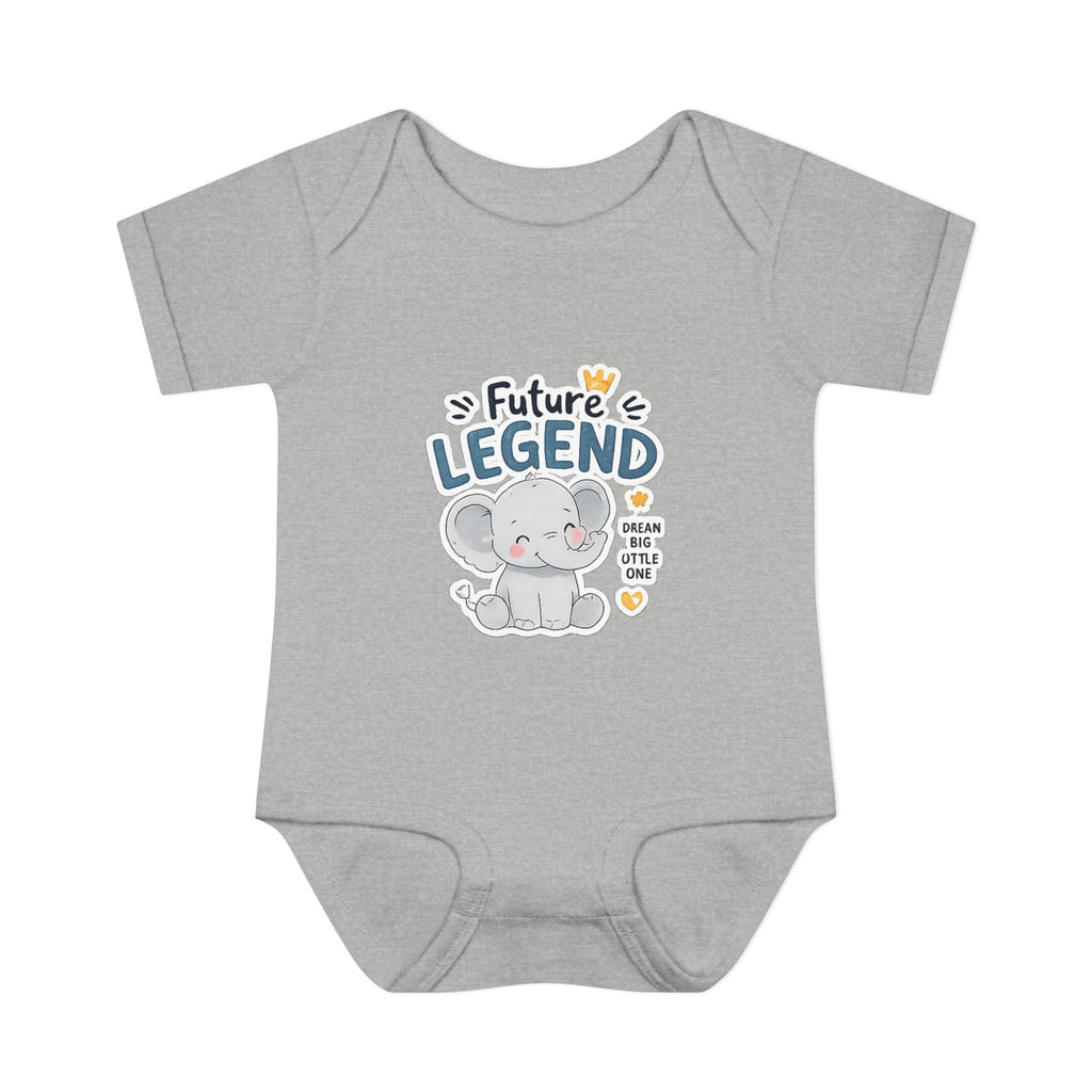 Baby Bodysuit - "Future Legend" Cute Elephant Infant Onesie