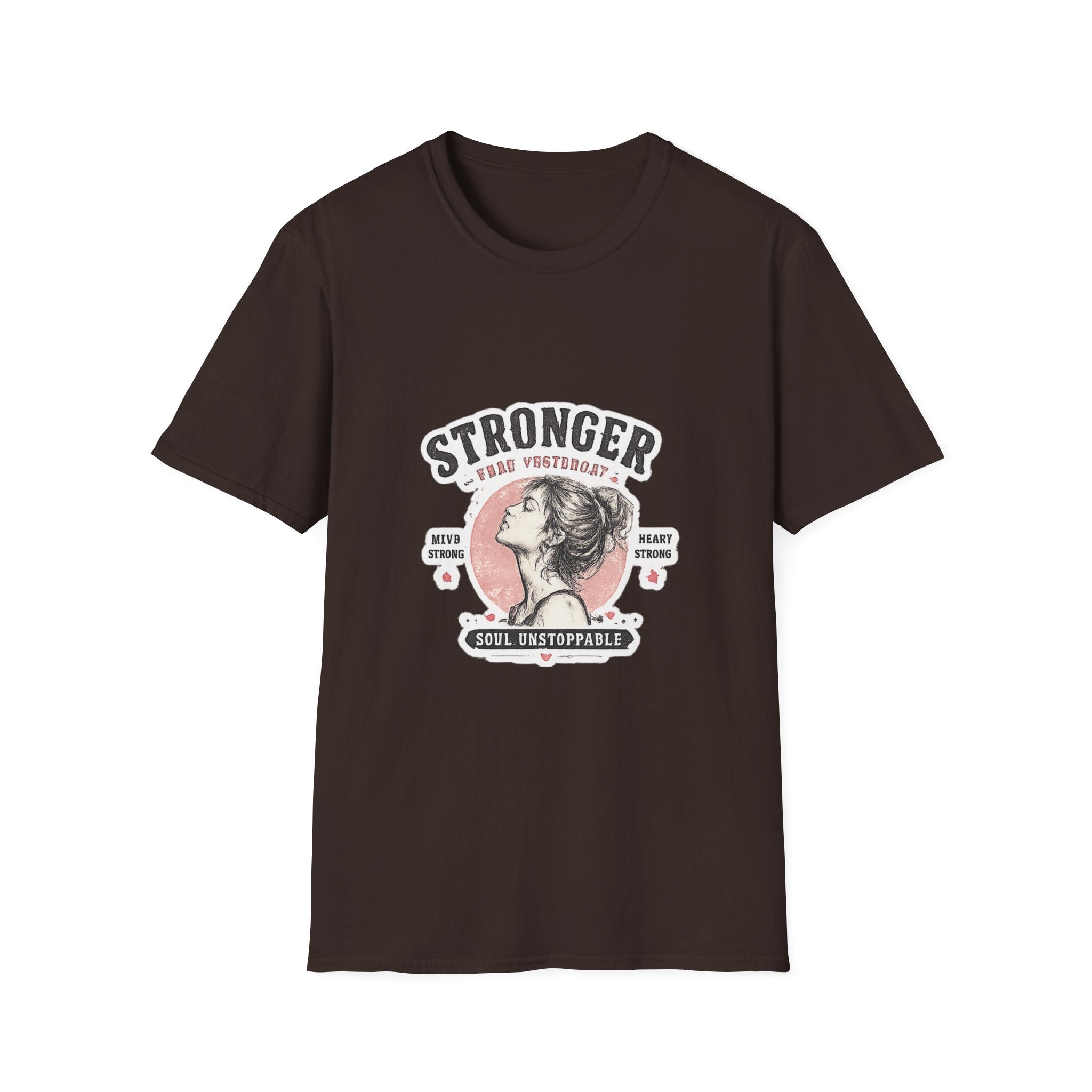 T-Shirt — "Stronger Each Yesterday" Vintage Motivational Tee