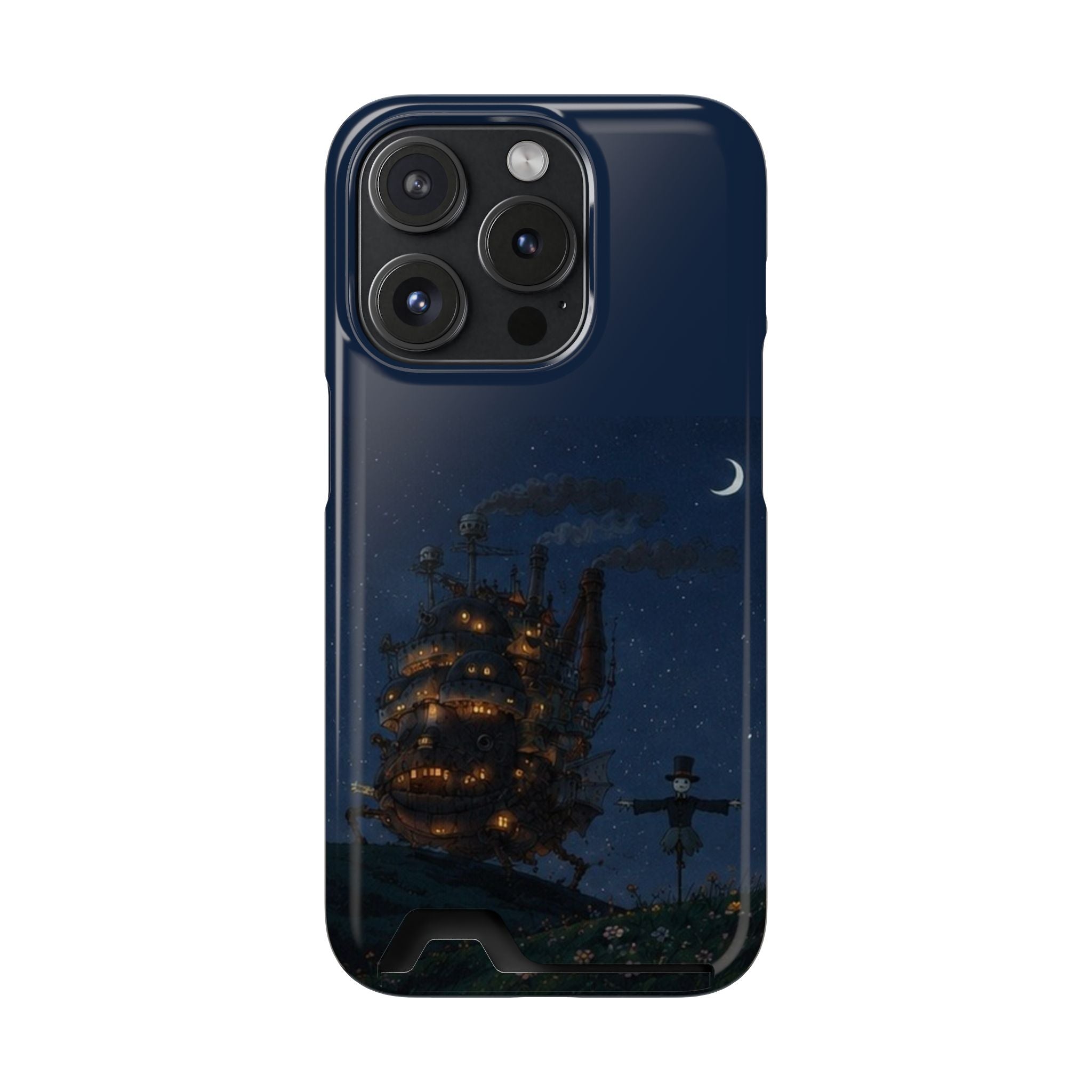 howl's moving castleCastle Phone Card Case — Fairy Tale Nightscape Wallet Phone Case