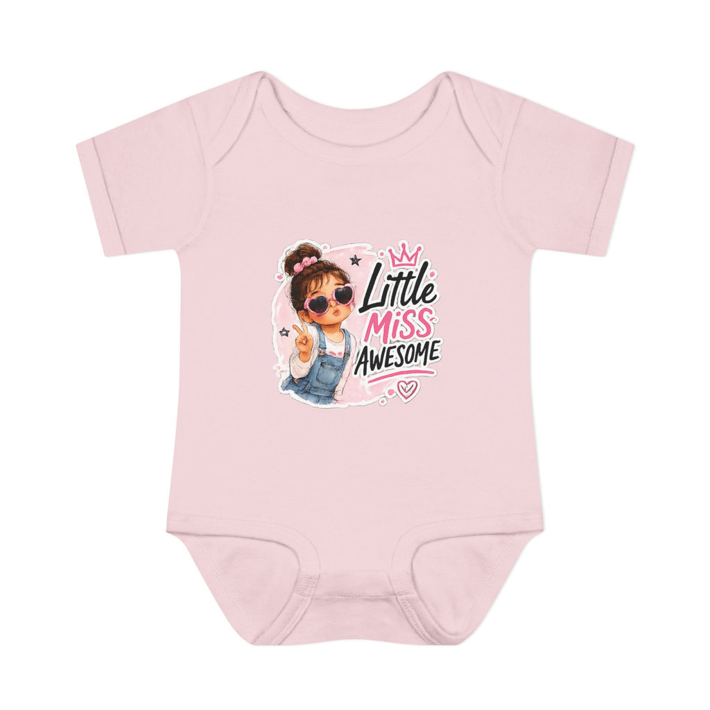 Baby Bodysuit - "Little Miss Awesome" Cute Girl Infant Onesie
