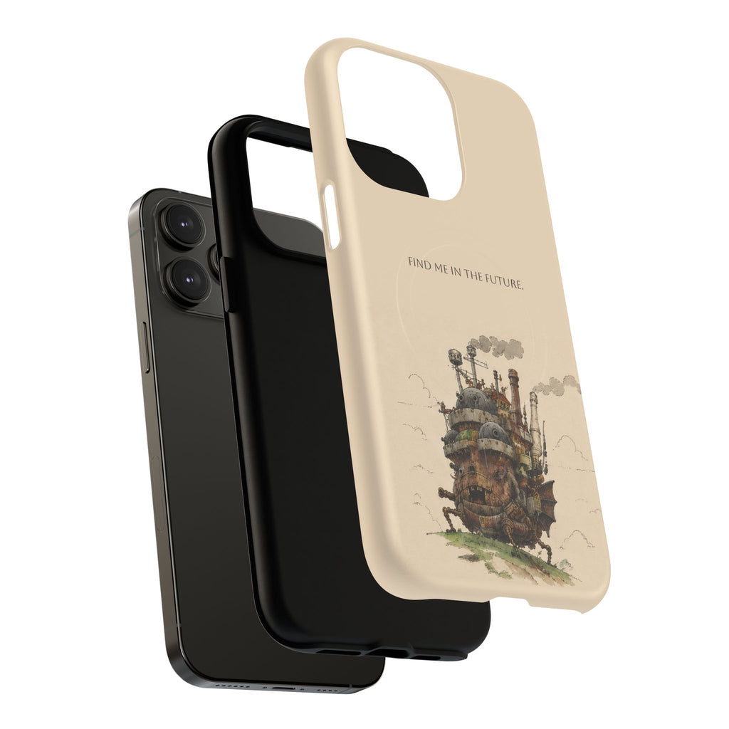 Howl’s Moving Castle Phone Case — “Find Me in the Future” Tough Magnetic iPhone Cover