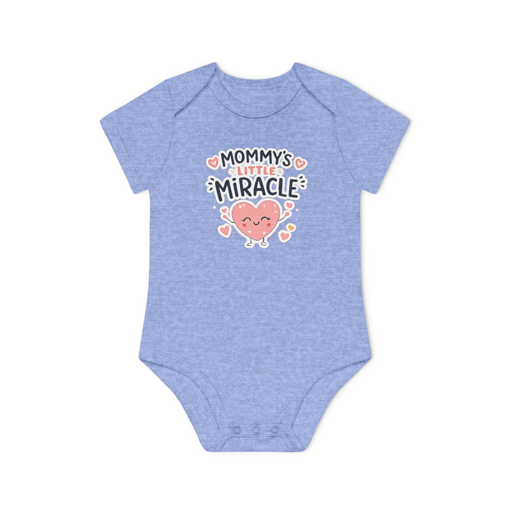 Baby Bodysuit - "Mommy's Little Miracle" Organic Short Sleeve Infant Onesie