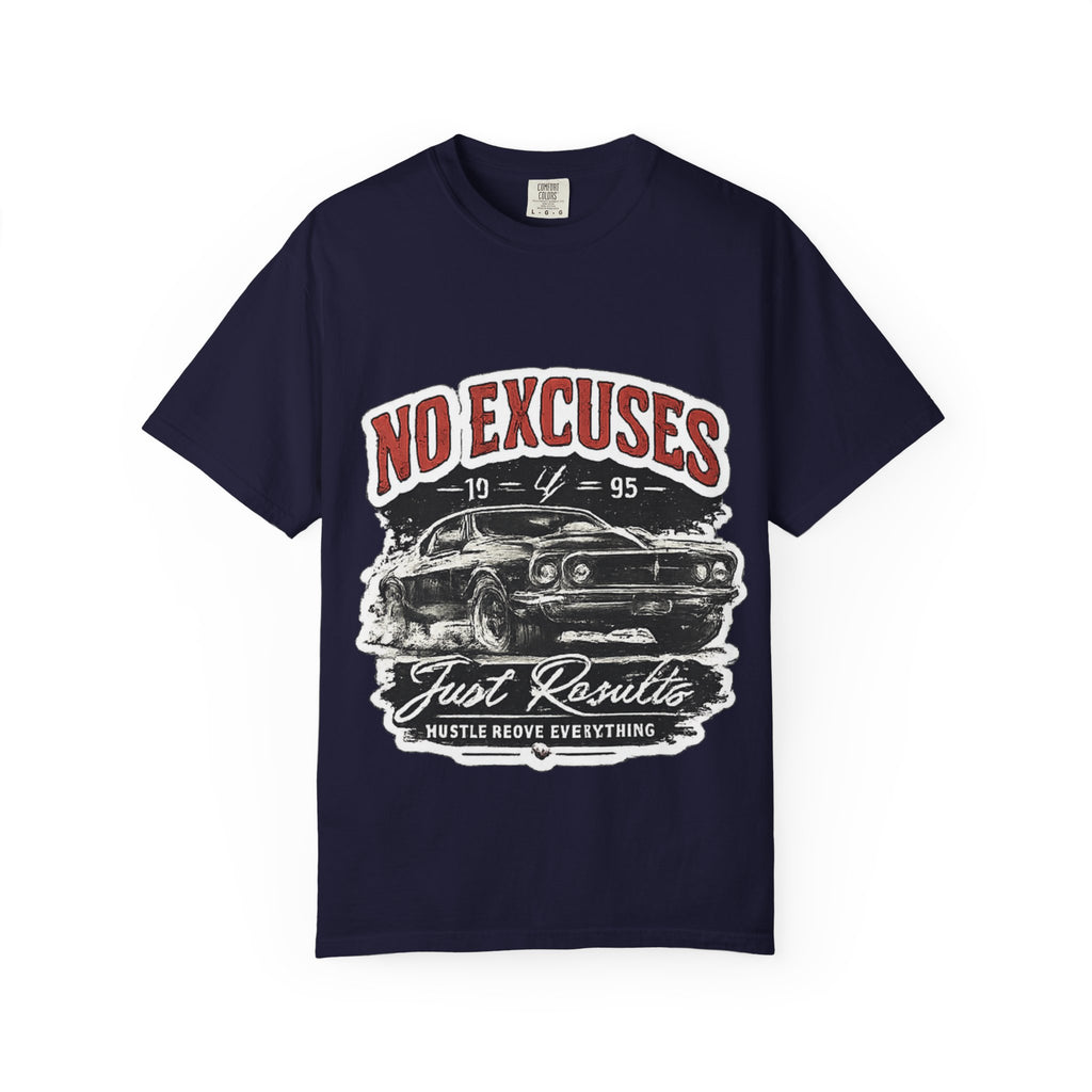 No Excuses Vintage Muscle Car T-Shirt — "Just Requisite" Graphic Tee
