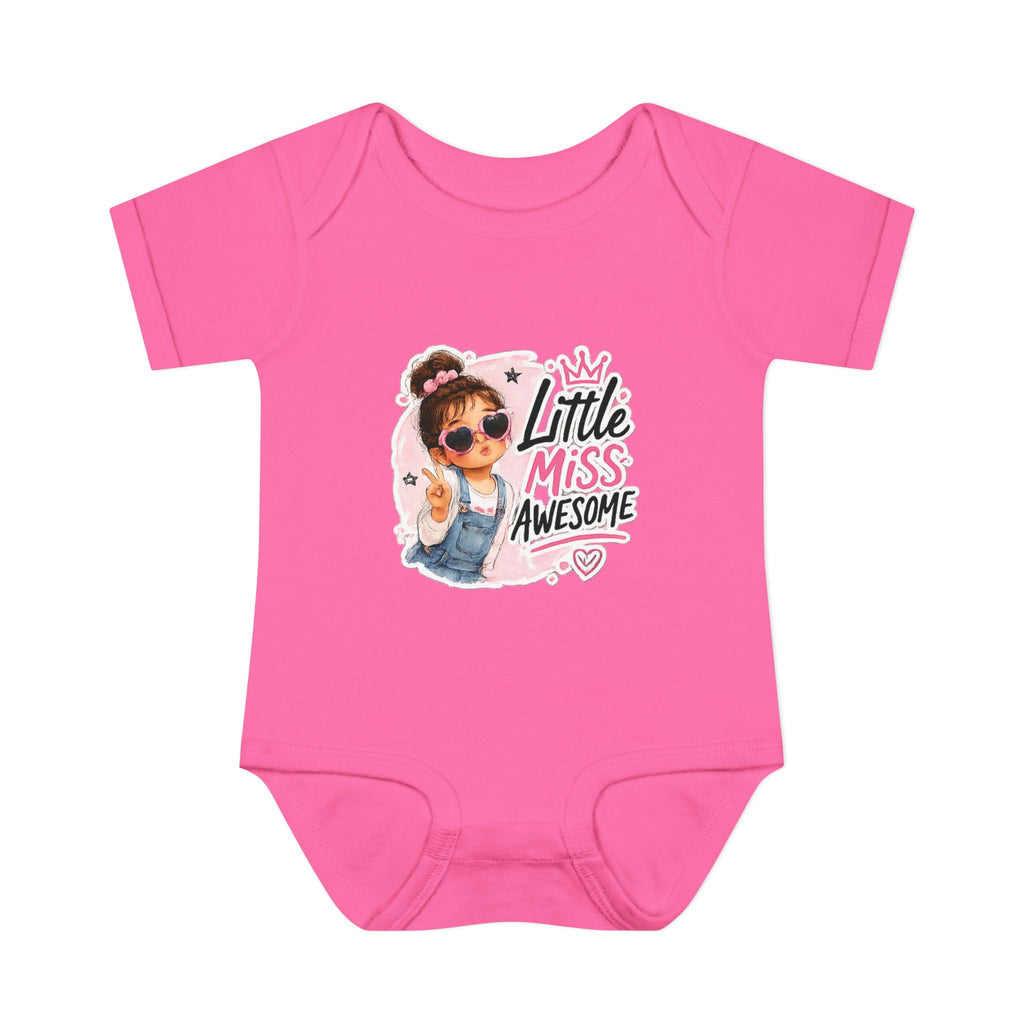 Baby Bodysuit - "Little Miss Awesome" Cute Girl Infant Onesie