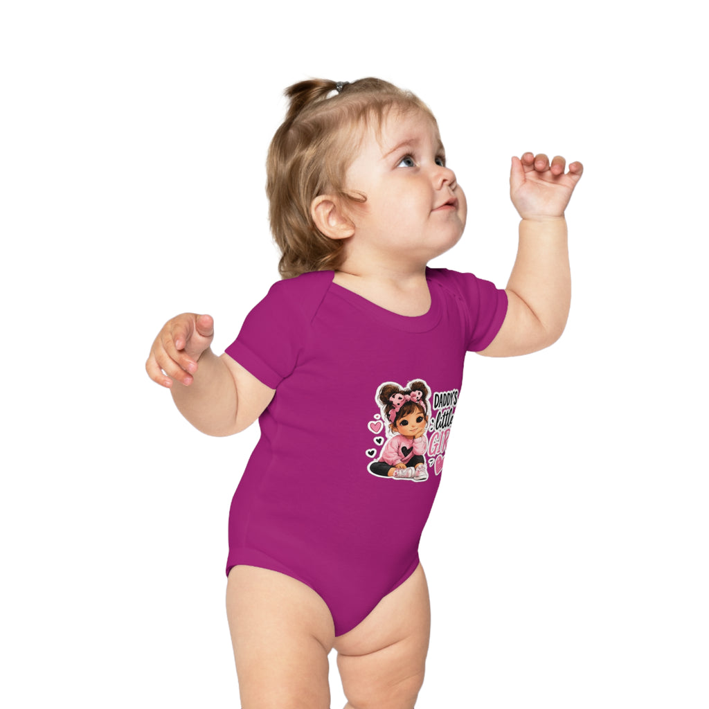Daddy's Little Girl Baby Bodysuit - Cute Pink Newborn Onesie