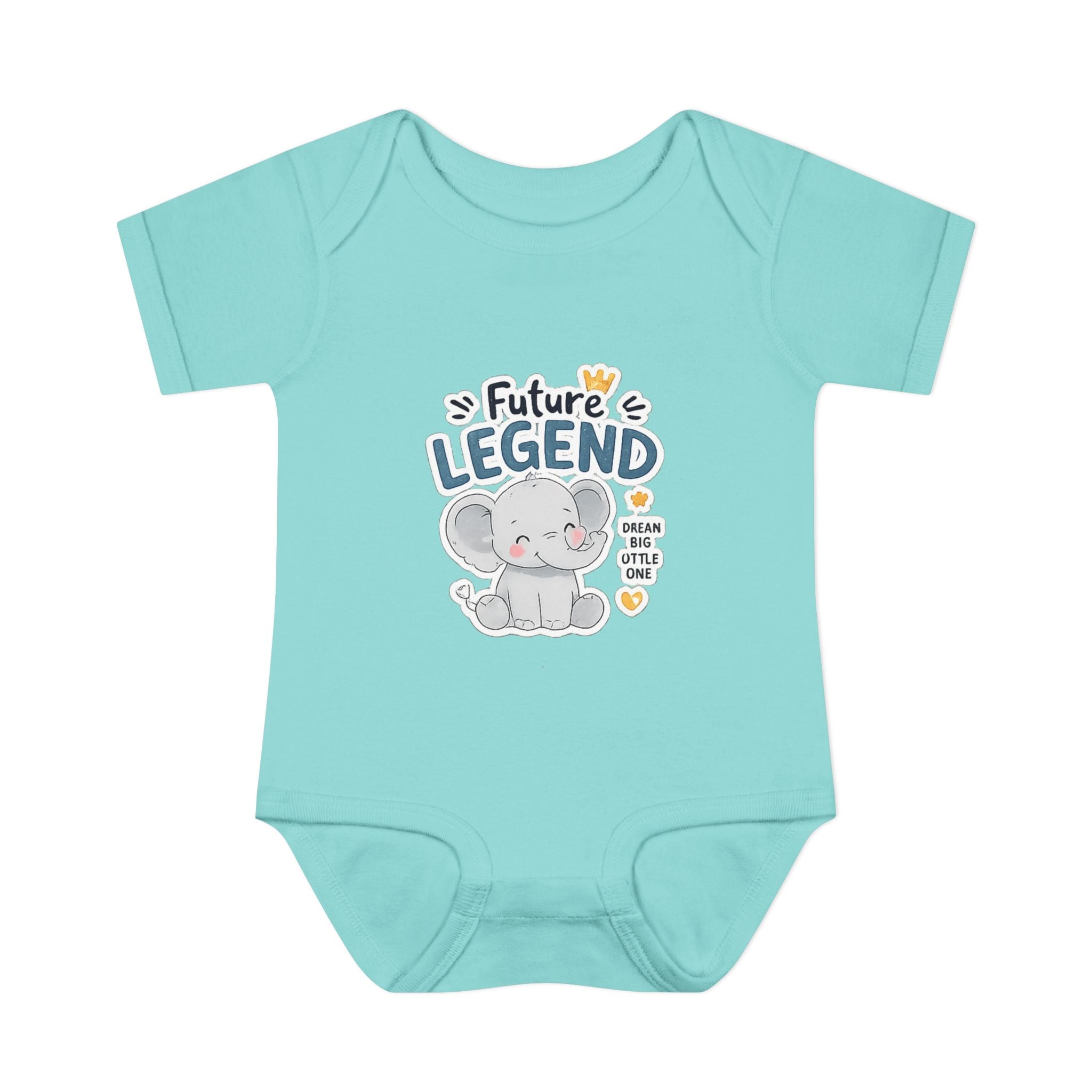 Baby Bodysuit - "Future Legend" Cute Elephant Infant Onesie