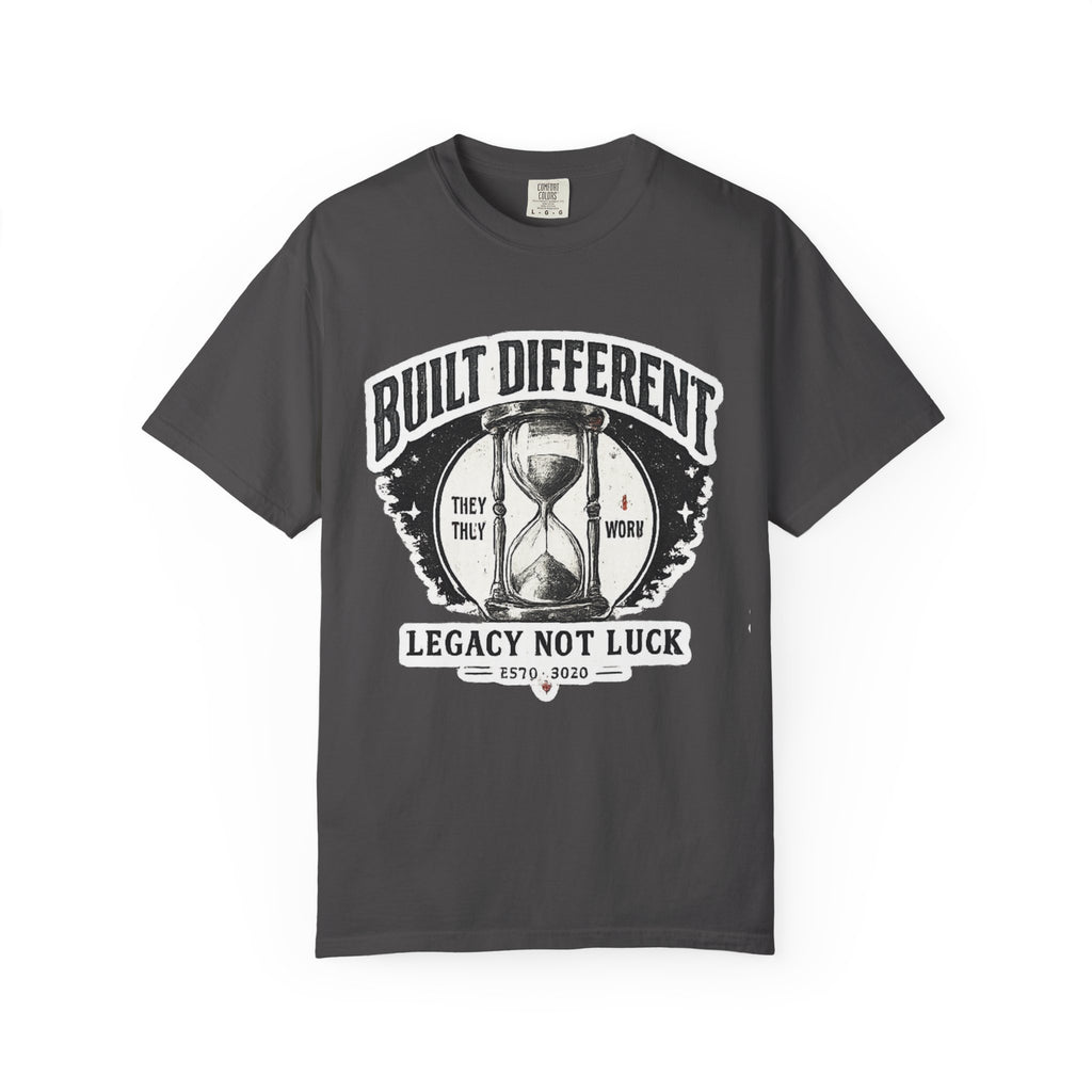 Built Different T-Shirt — 'Legacy Not Luck' Motivational Graphic Tee