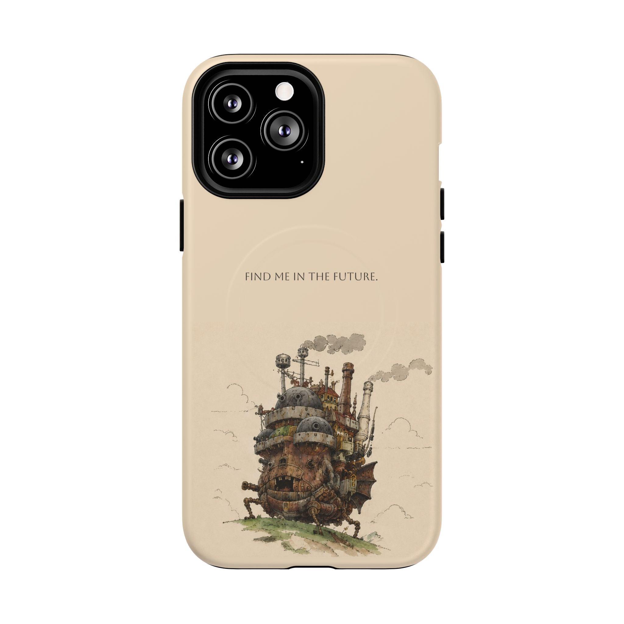 Howl’s Moving Castle Phone Case — “Find Me in the Future” Tough Magnetic iPhone Cover