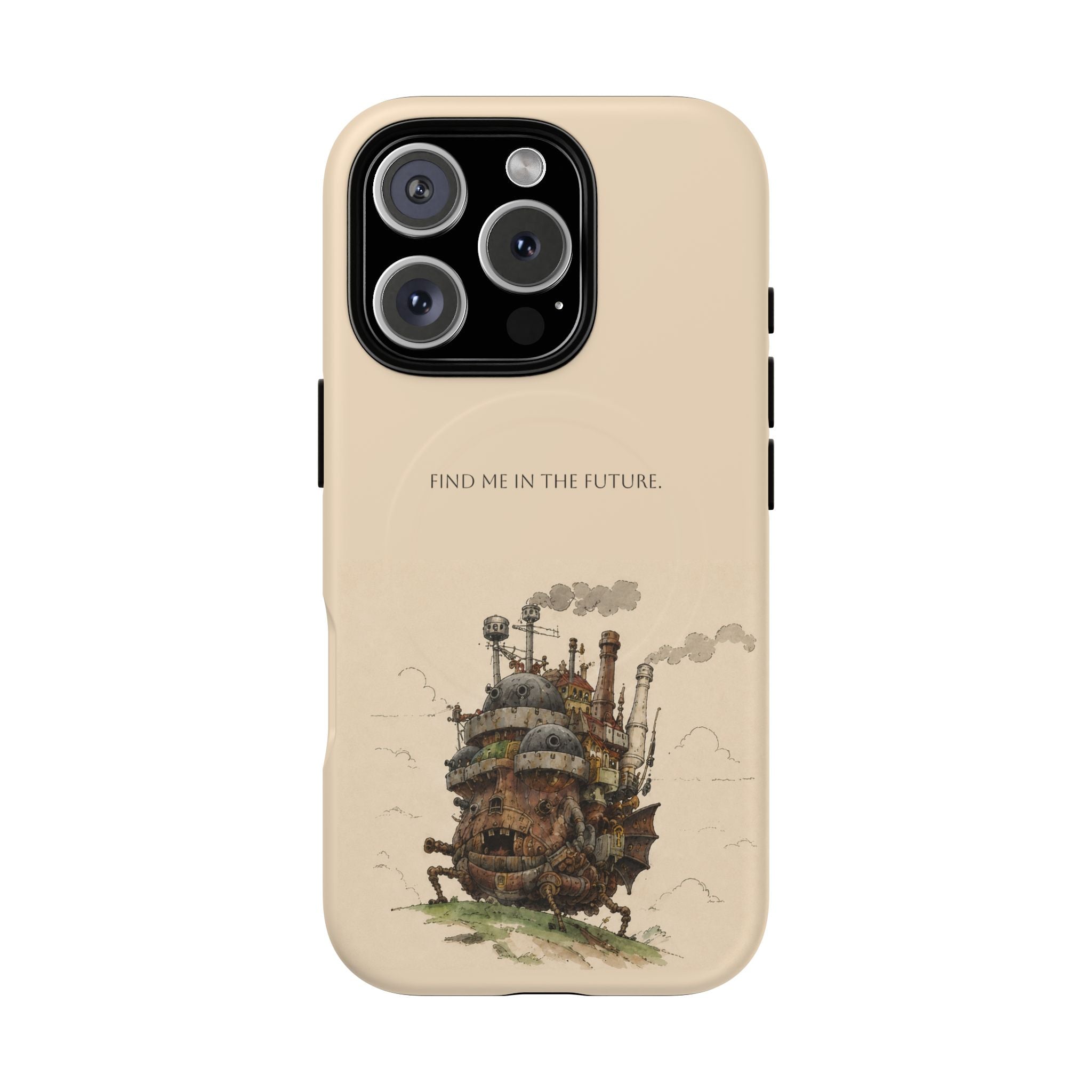 Howl’s Moving Castle Phone Case — “Find Me in the Future” Tough Magnetic iPhone Cover
