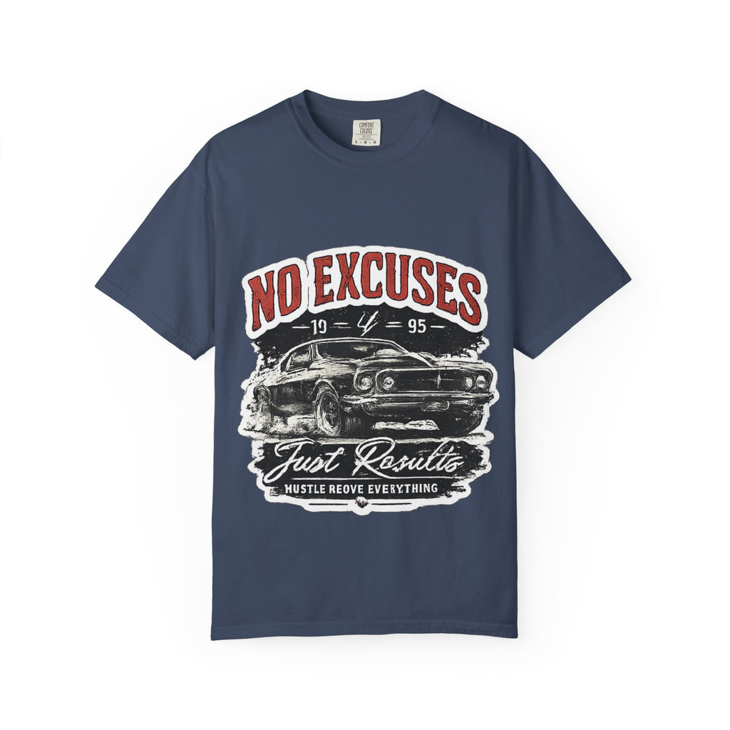 No Excuses Vintage Muscle Car T-Shirt — "Just Requisite" Graphic Tee