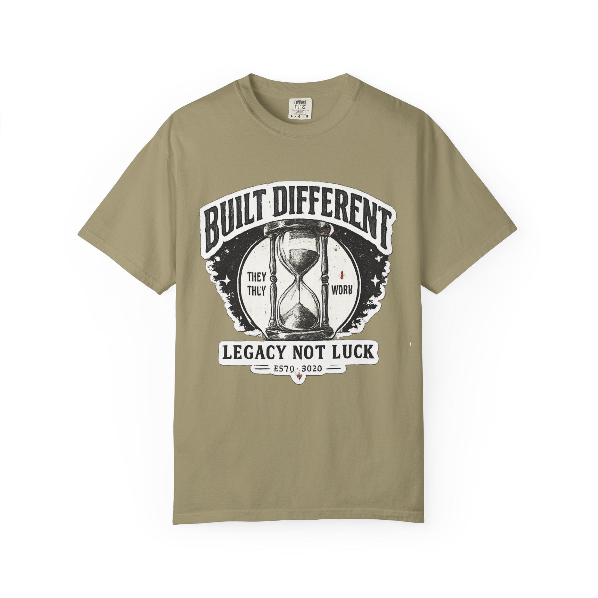 Built Different T-Shirt — 'Legacy Not Luck' Motivational Graphic Tee
