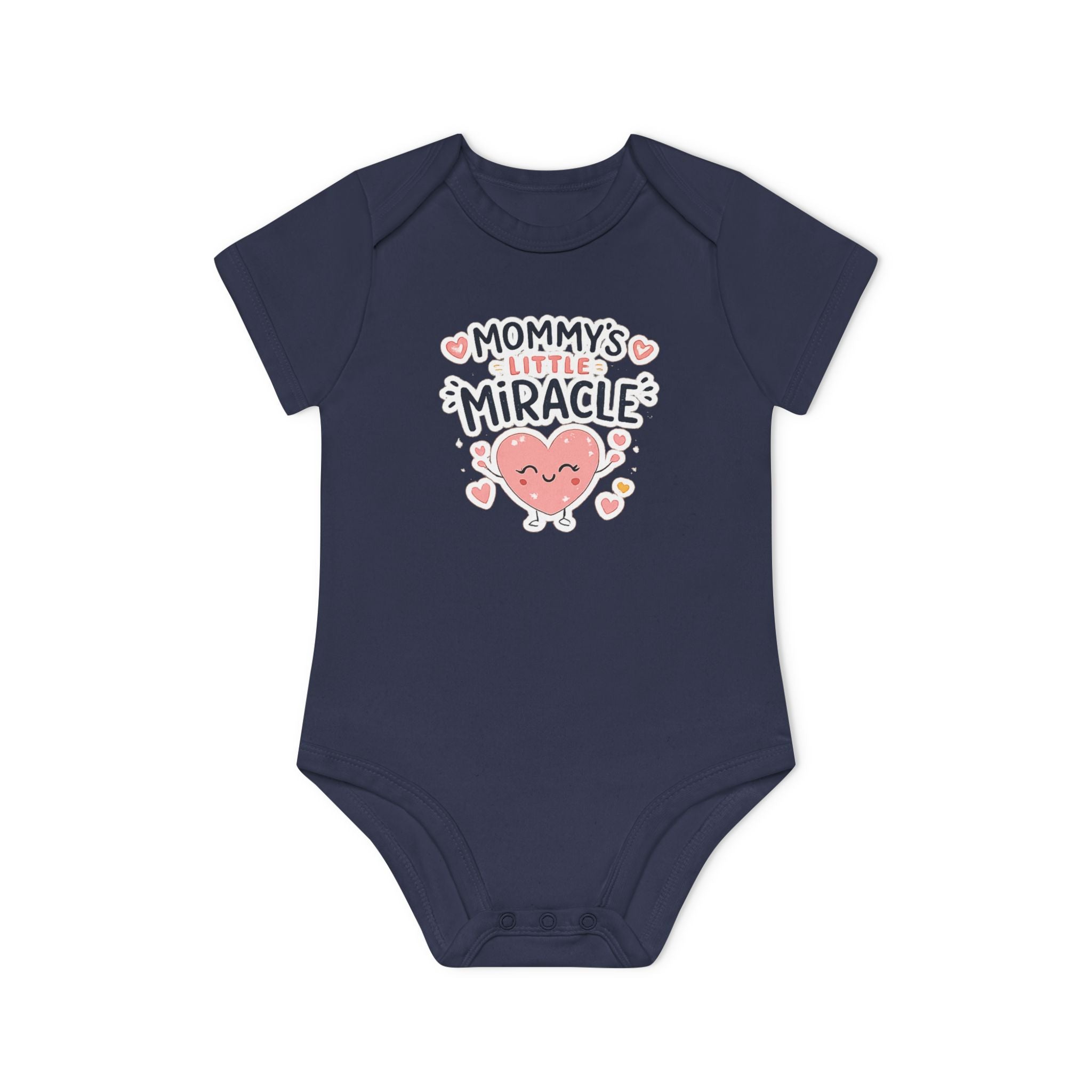 Baby Bodysuit - "Mommy's Little Miracle" Organic Short Sleeve Infant Onesie