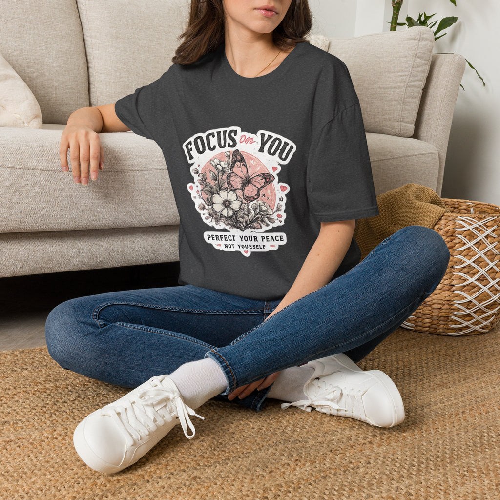 Focus On You T-Shirt — Self-Care Butterfly Graphic Tee