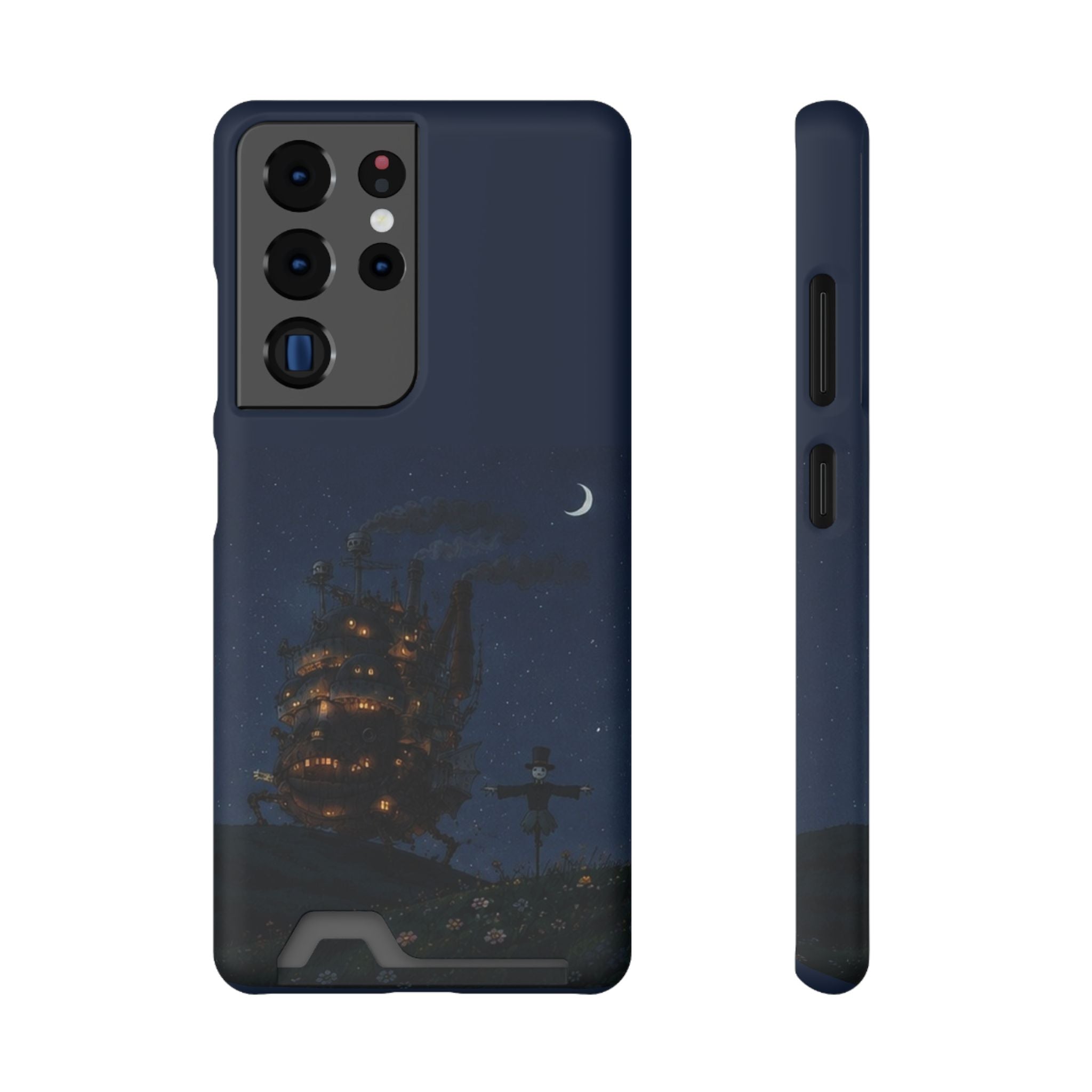 howl's moving castleCastle Phone Card Case — Fairy Tale Nightscape Wallet Phone Case