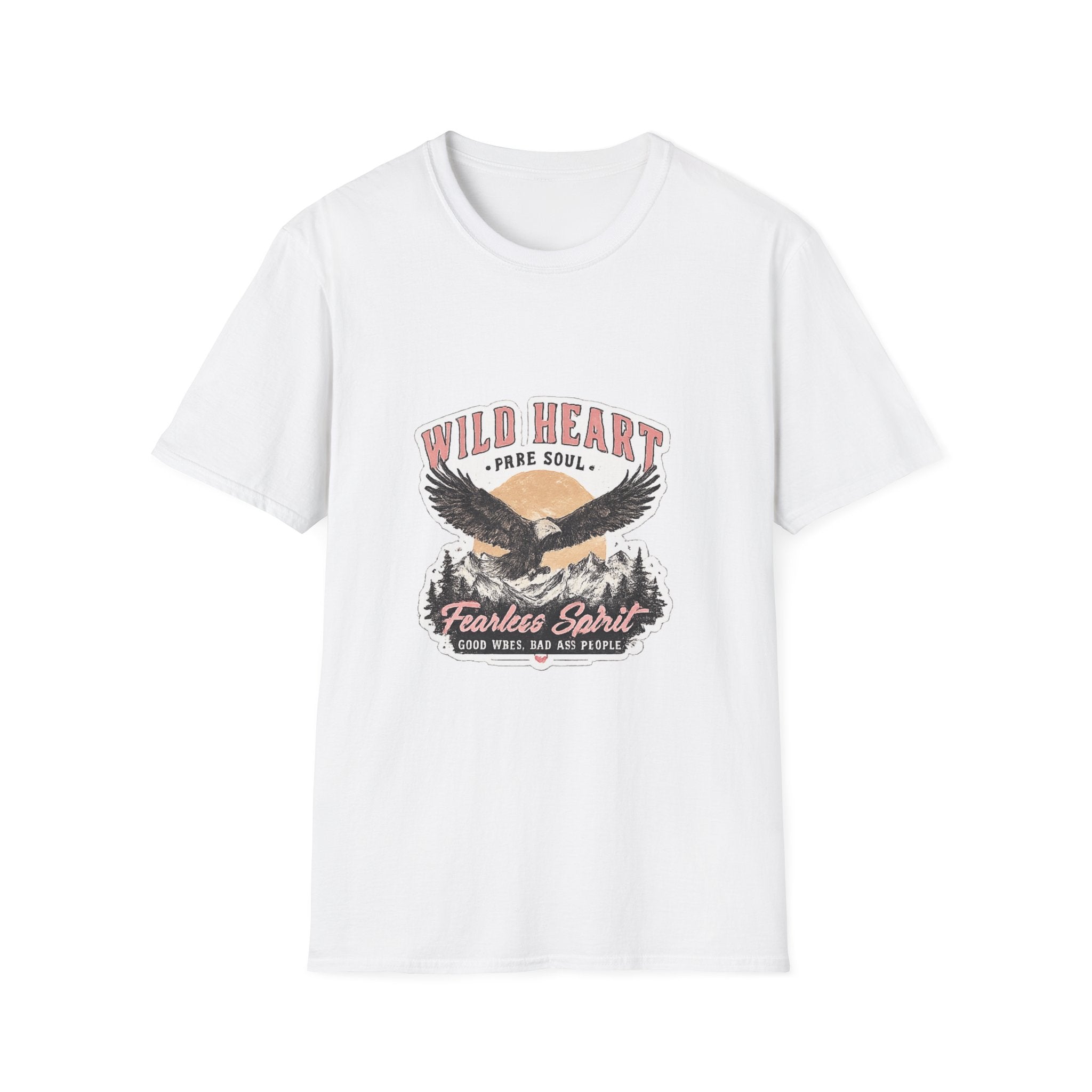 Wild Heart Eagle T-Shirt — "Wild Heart, Free Soul" Vintage Graphic Tee
