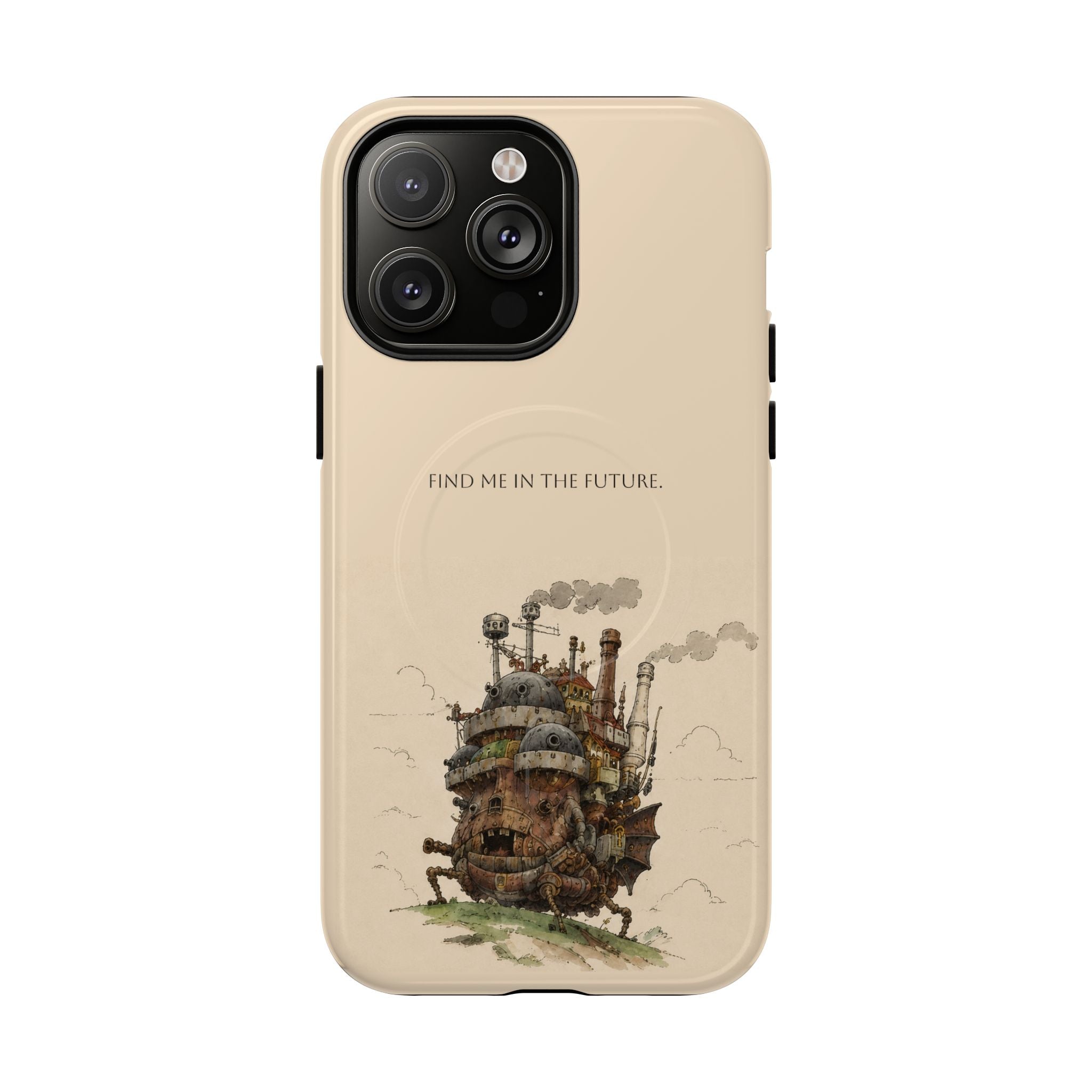 Howl’s Moving Castle Phone Case — “Find Me in the Future” Tough Magnetic iPhone Cover