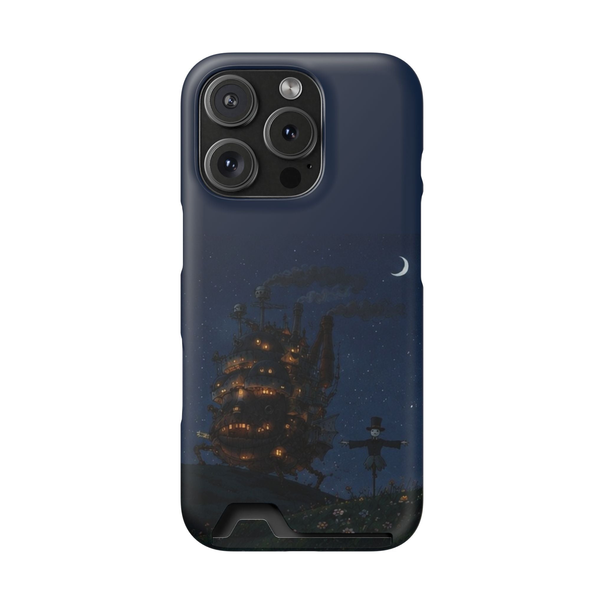 howl's moving castleCastle Phone Card Case — Fairy Tale Nightscape Wallet Phone Case