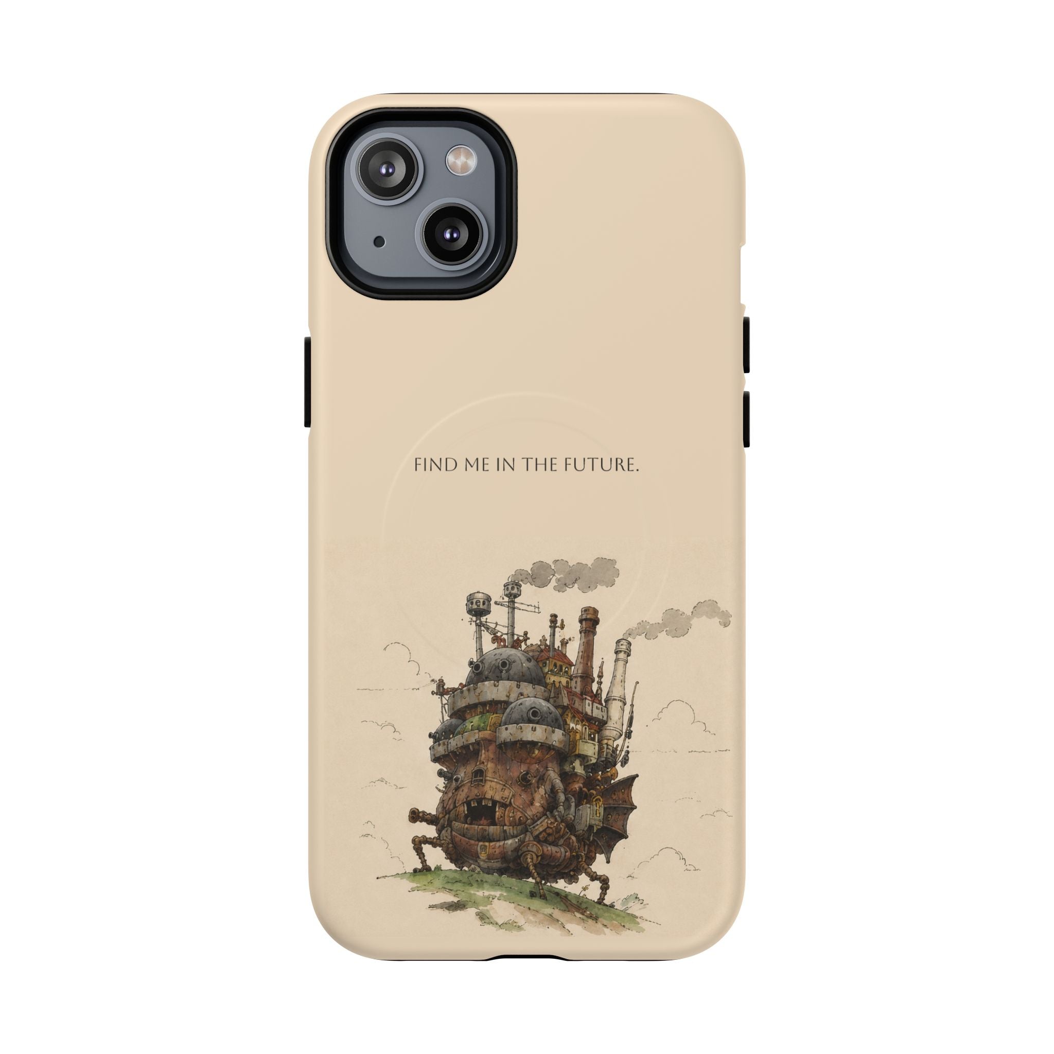 Howl’s Moving Castle Phone Case — “Find Me in the Future” Tough Magnetic iPhone Cover