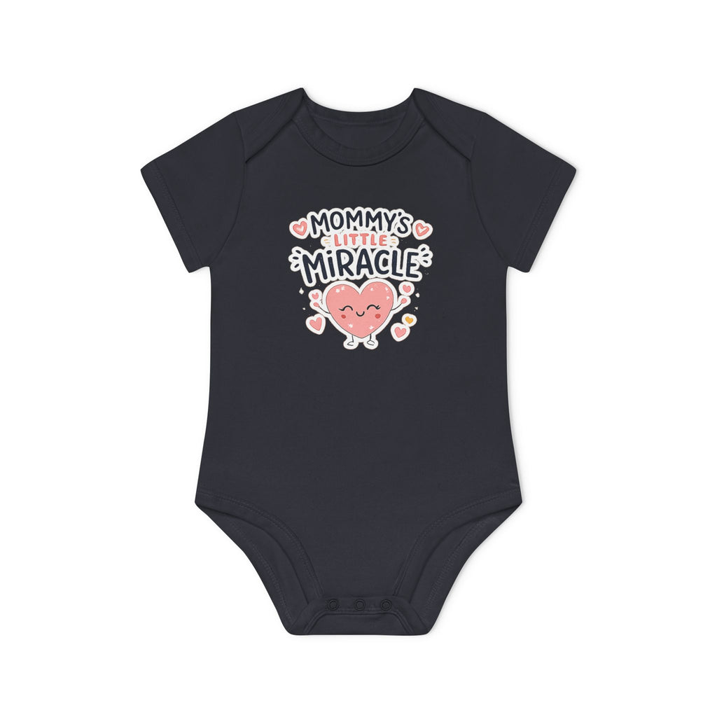 Baby Bodysuit - "Mommy's Little Miracle" Organic Short Sleeve Infant Onesie