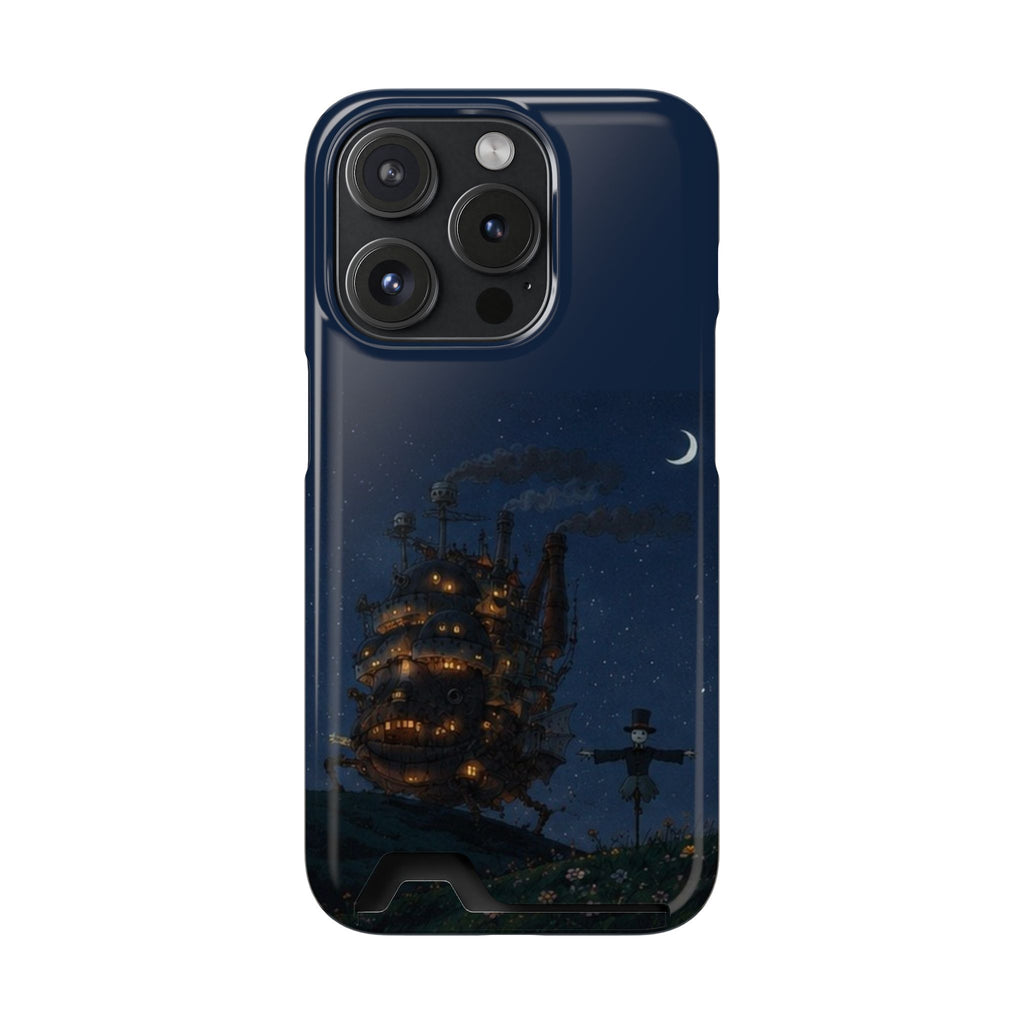 howl's moving castleCastle Phone Card Case — Fairy Tale Nightscape Wallet Phone Case