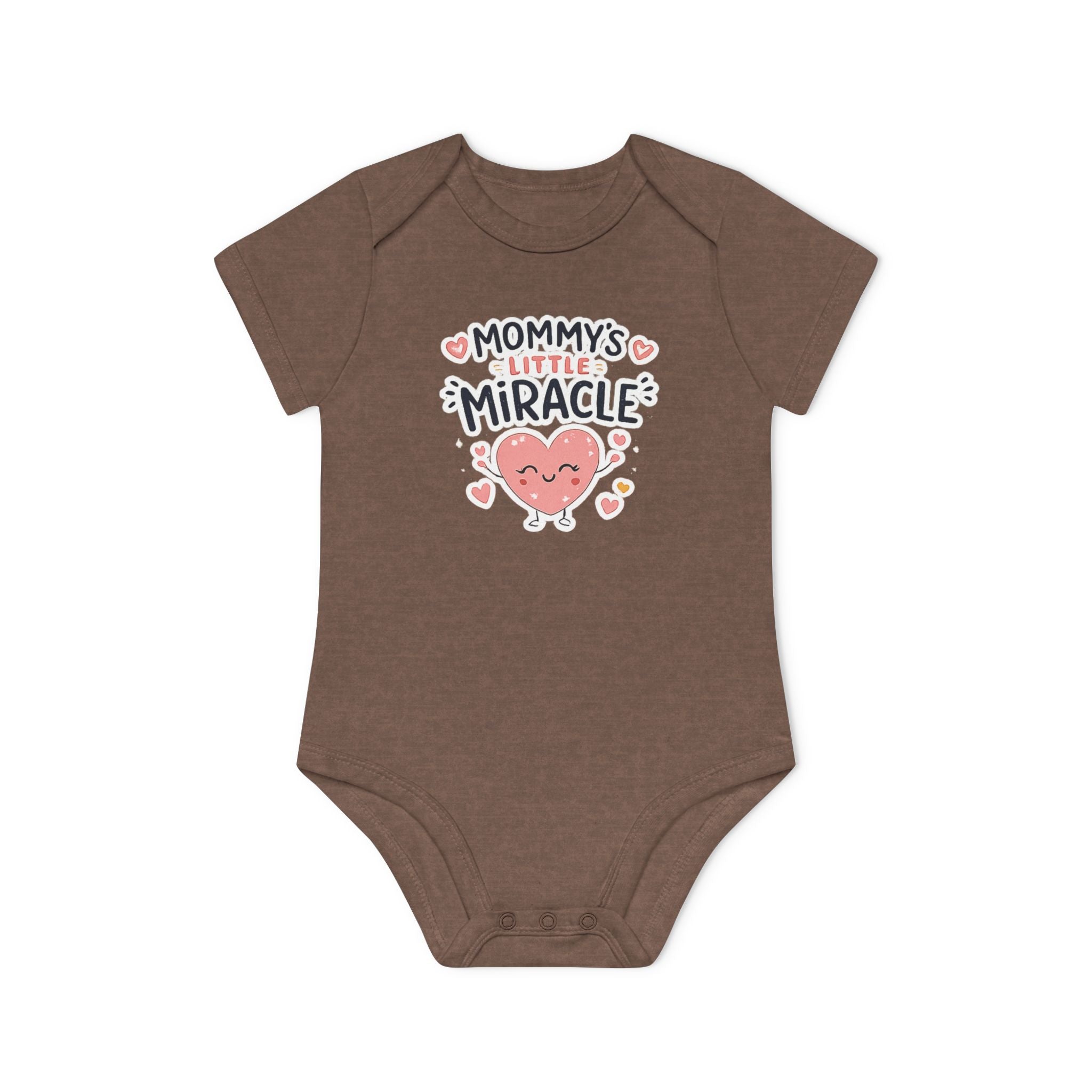 Baby Bodysuit - "Mommy's Little Miracle" Organic Short Sleeve Infant Onesie