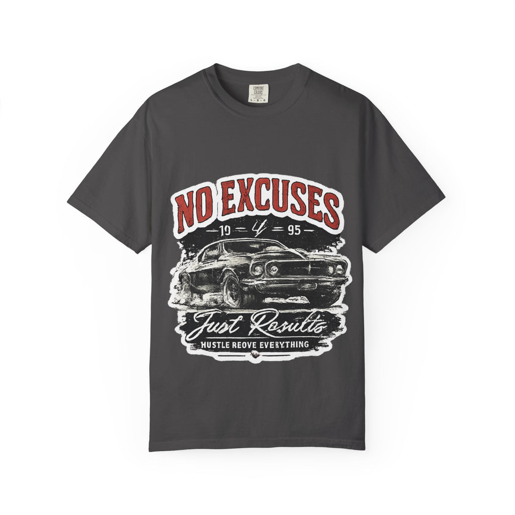 No Excuses Vintage Muscle Car T-Shirt — "Just Requisite" Graphic Tee