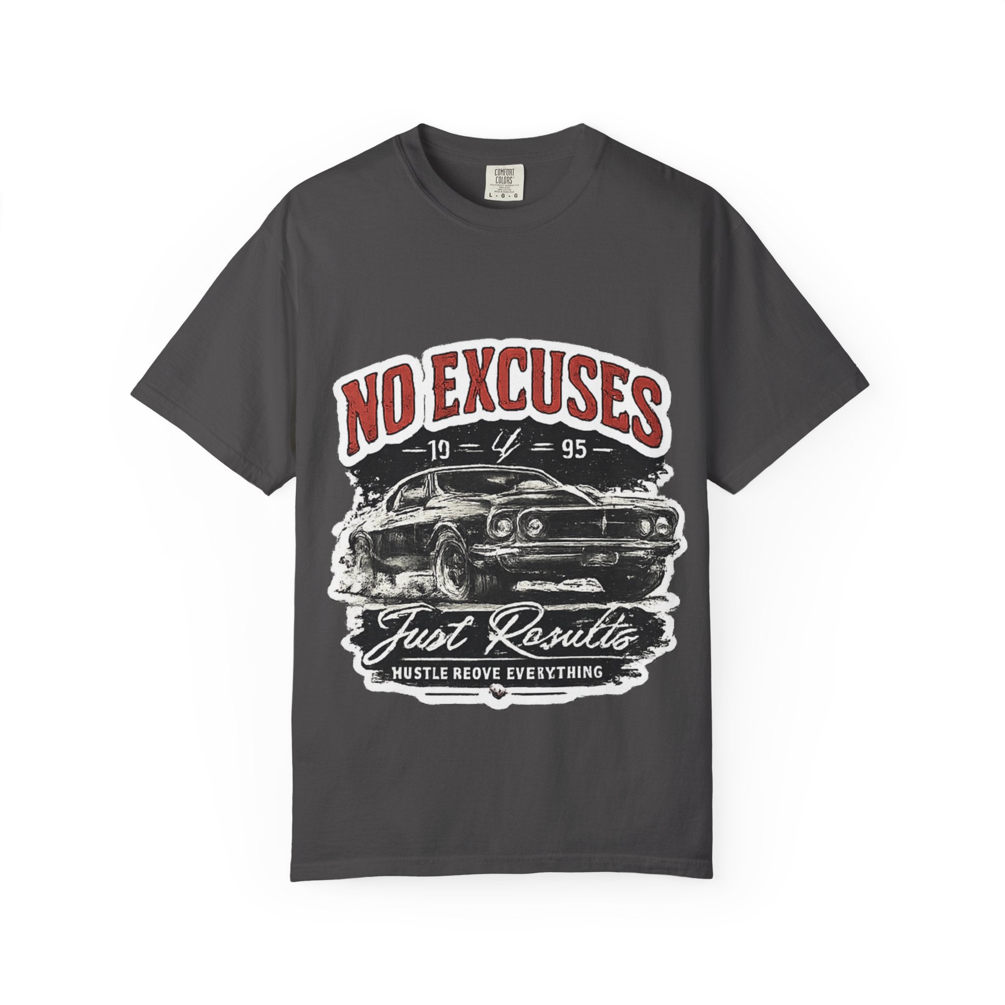 No Excuses Vintage Muscle Car T-Shirt — "Just Requisite" Graphic Tee