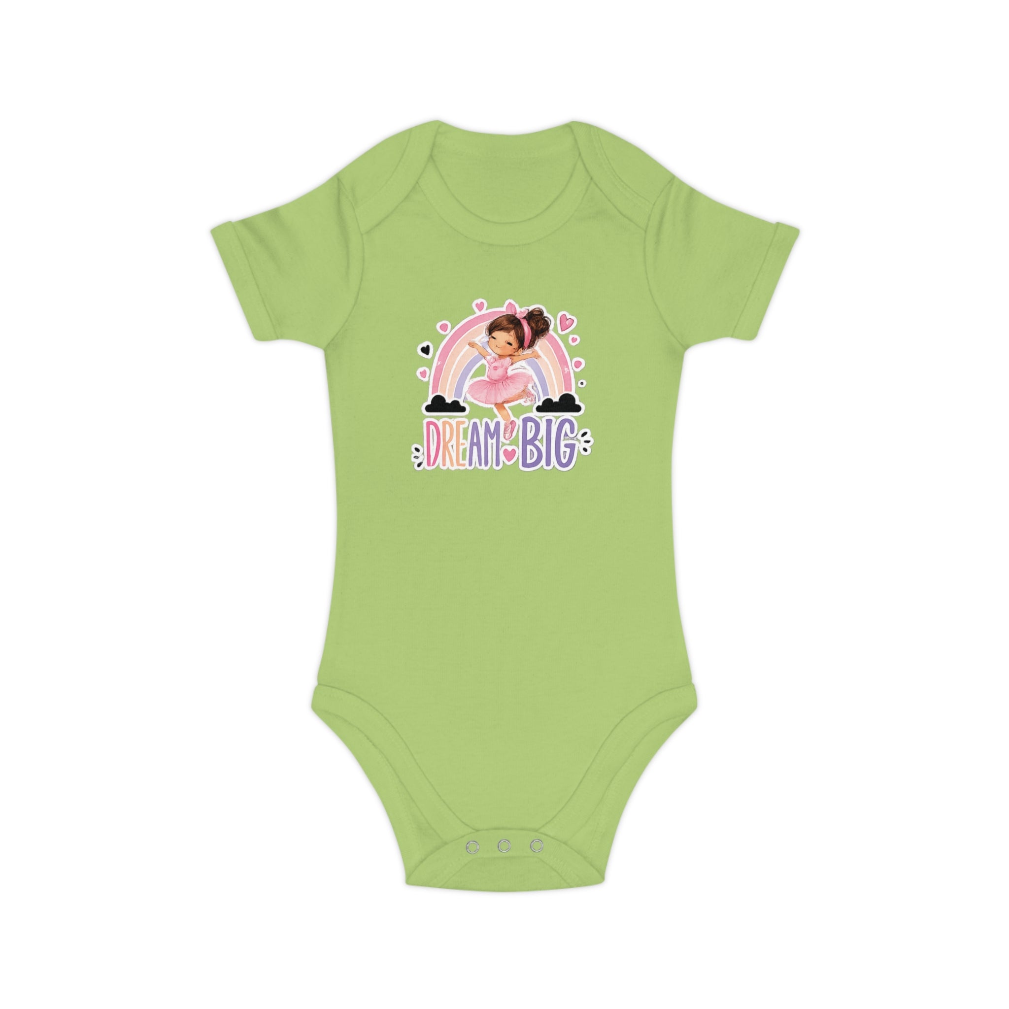 Dream Big Baby Bodysuit — Rainbow Unicorn Kids' Onesie