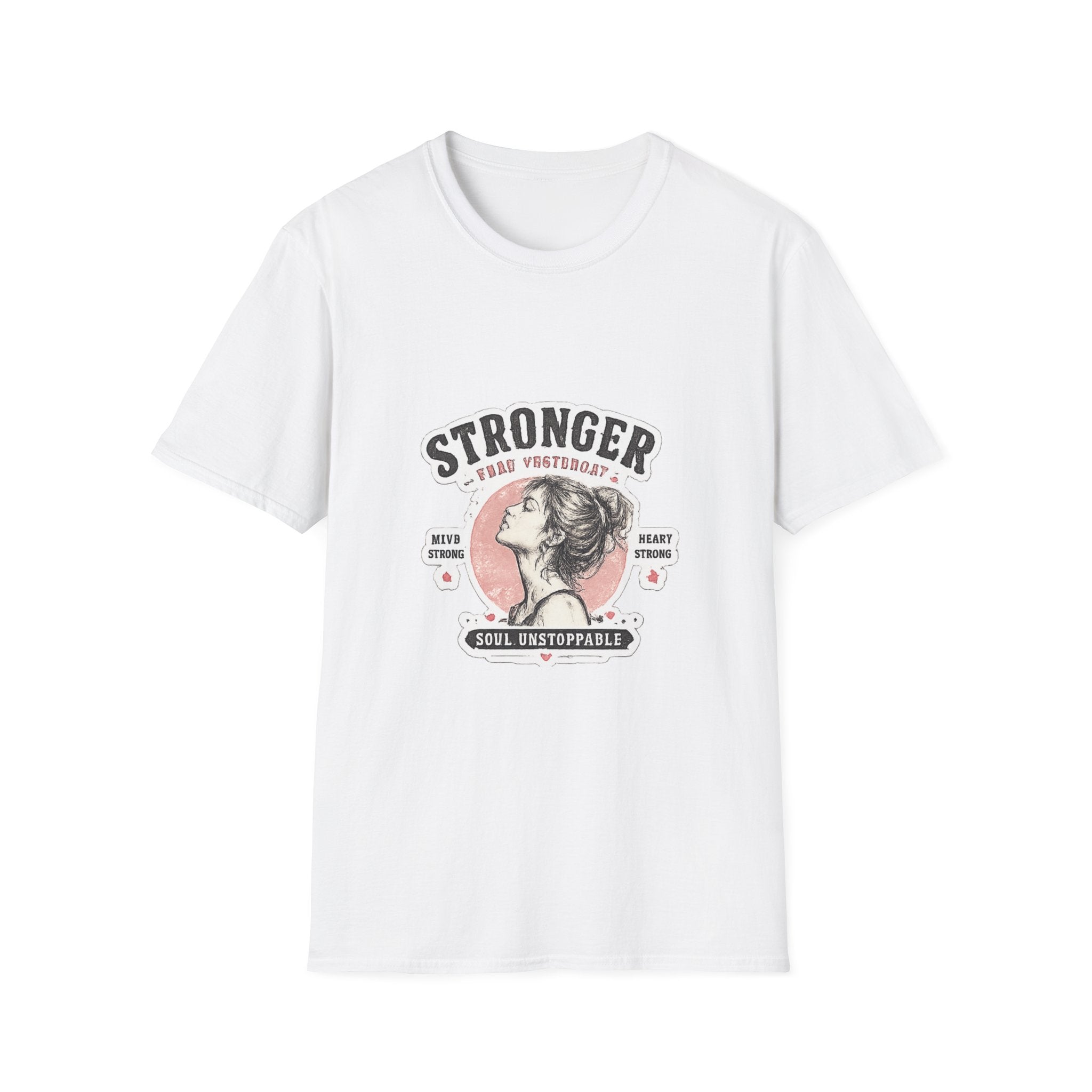 T-Shirt — "Stronger Each Yesterday" Vintage Motivational Tee