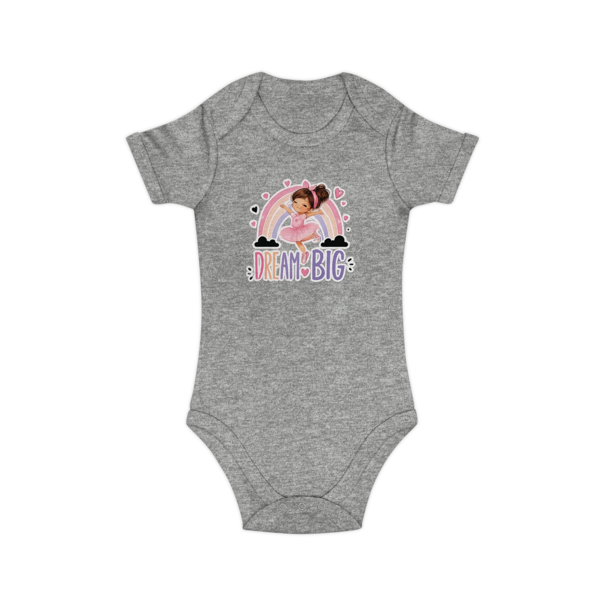 Dream Big Baby Bodysuit — Rainbow Unicorn Kids' Onesie