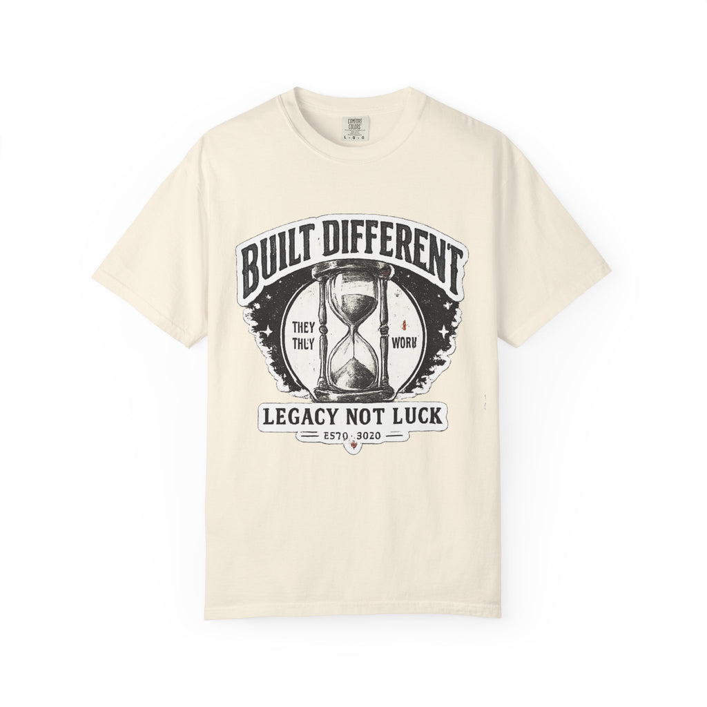 Built Different T-Shirt — 'Legacy Not Luck' Motivational Graphic Tee
