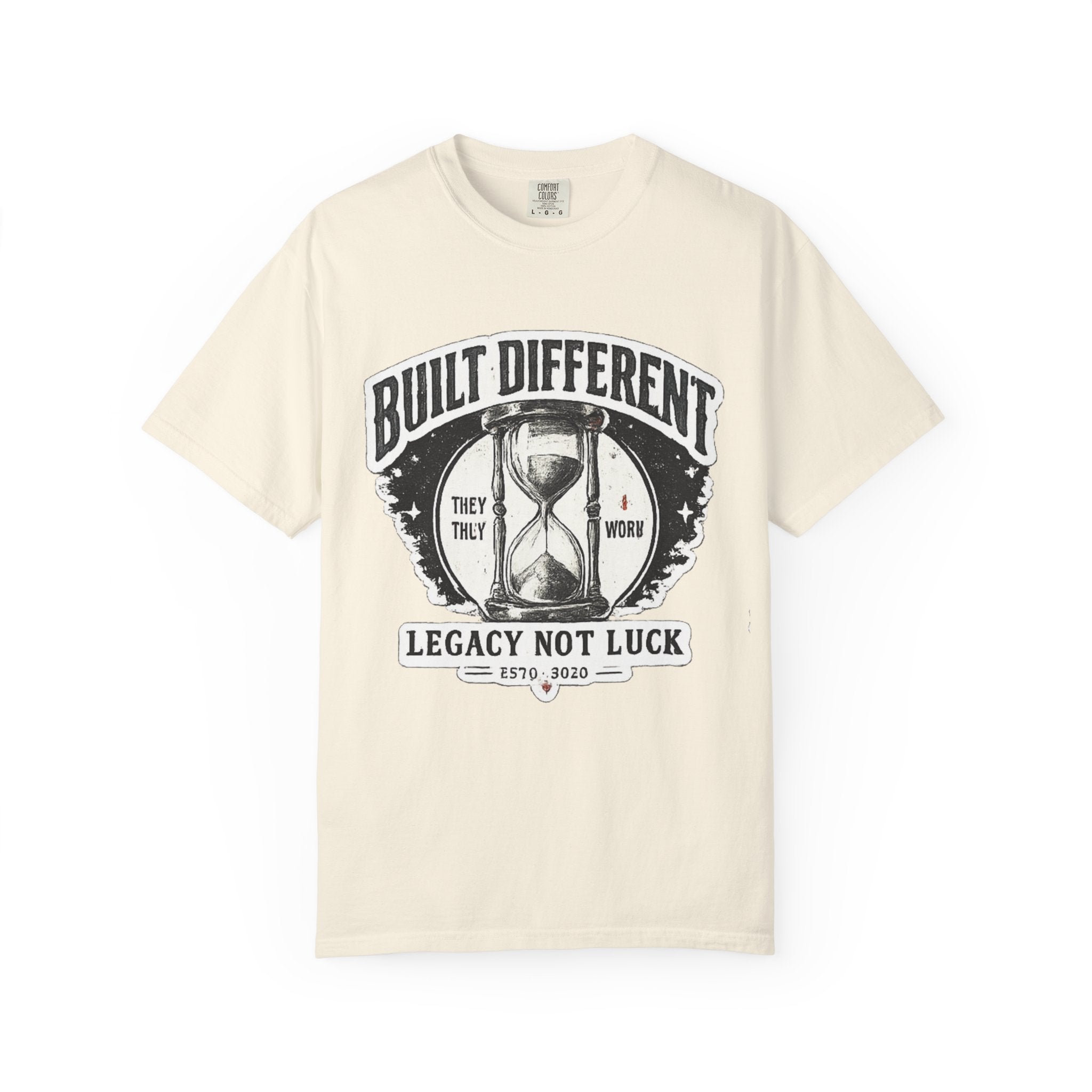 Built Different T-Shirt — 'Legacy Not Luck' Motivational Graphic Tee