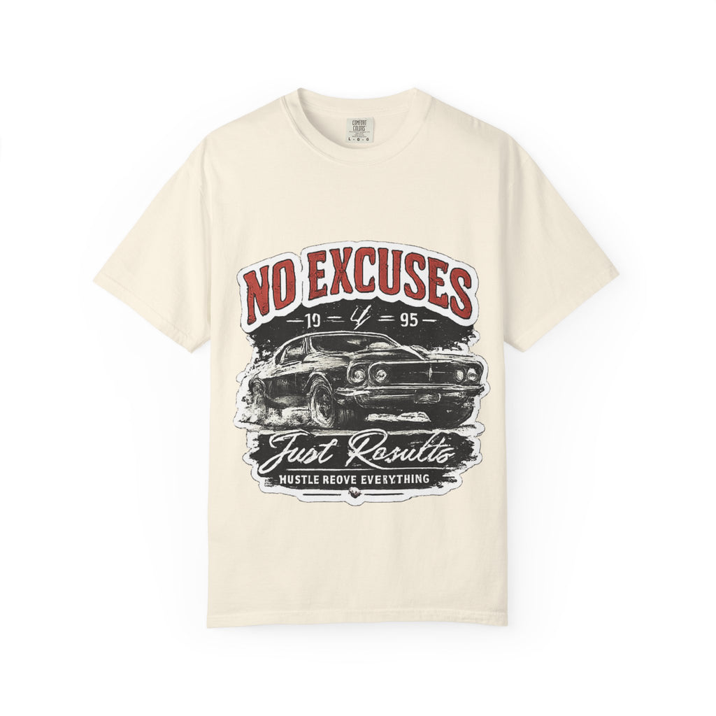 No Excuses Vintage Muscle Car T-Shirt — "Just Requisite" Graphic Tee