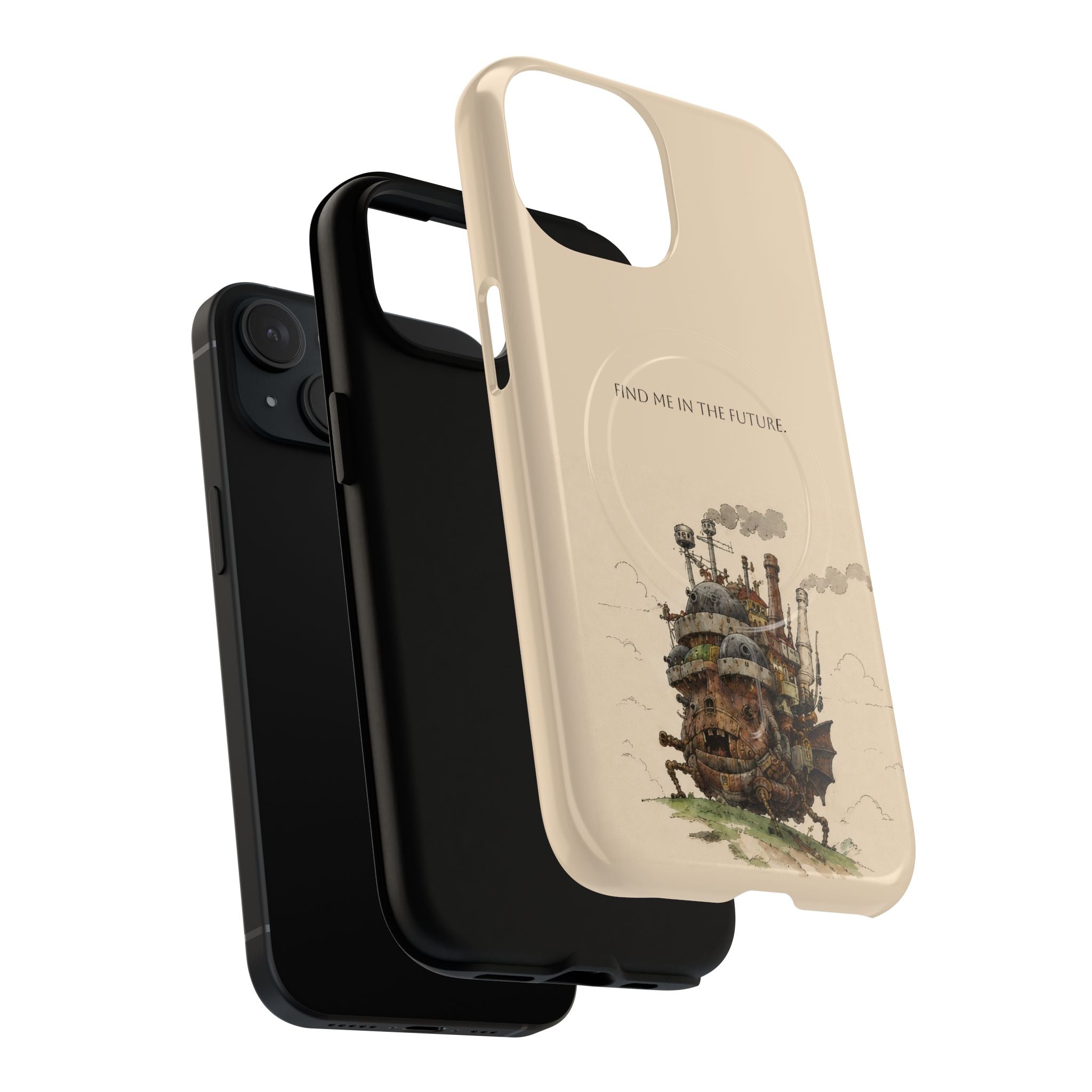 Howl’s Moving Castle Phone Case — “Find Me in the Future” Tough Magnetic iPhone Cover