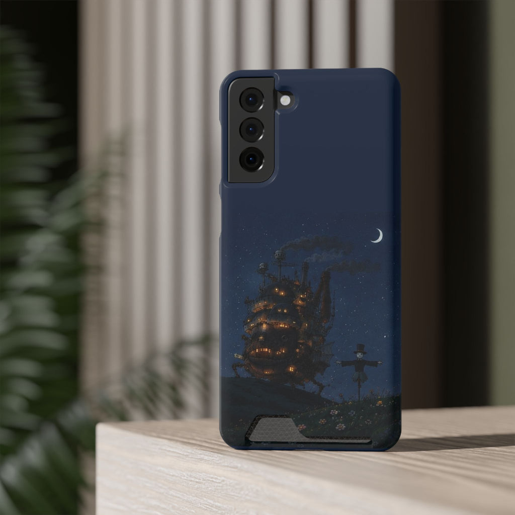 howl's moving castleCastle Phone Card Case — Fairy Tale Nightscape Wallet Phone Case