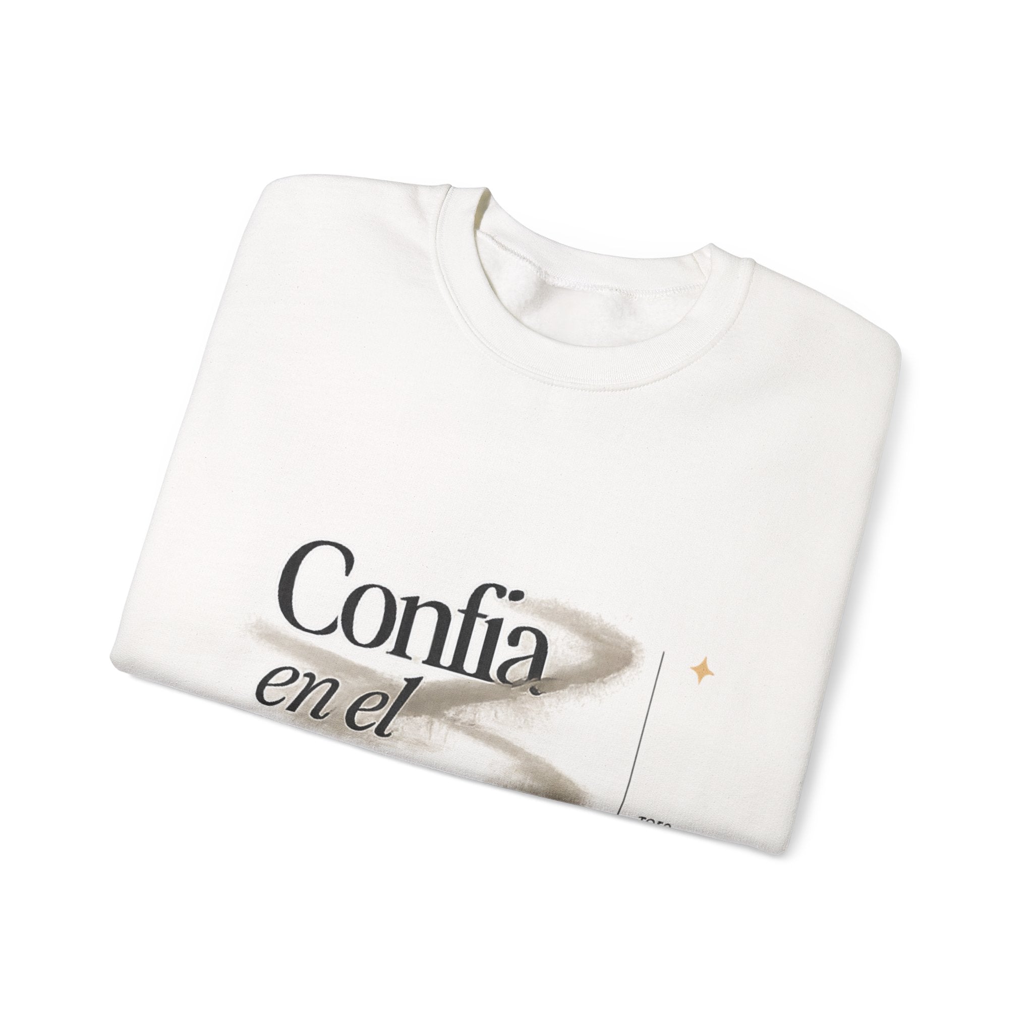 Crewneck Sweatshirt - "Confía en el Proceso" Inspirational Spanish Graphic