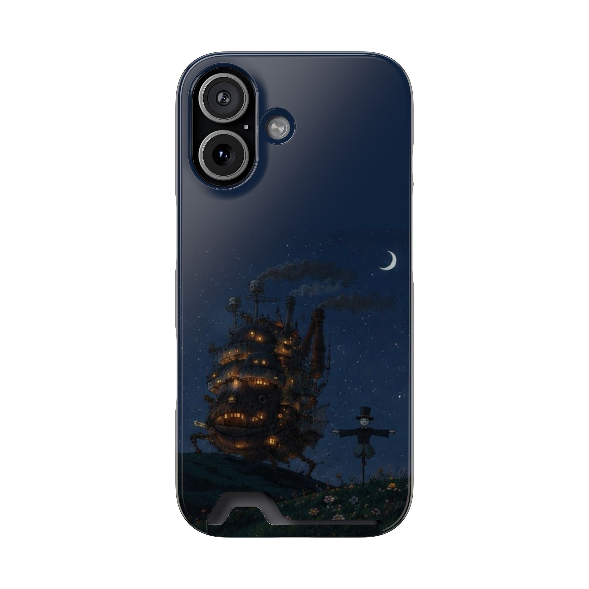 howl's moving castleCastle Phone Card Case — Fairy Tale Nightscape Wallet Phone Case