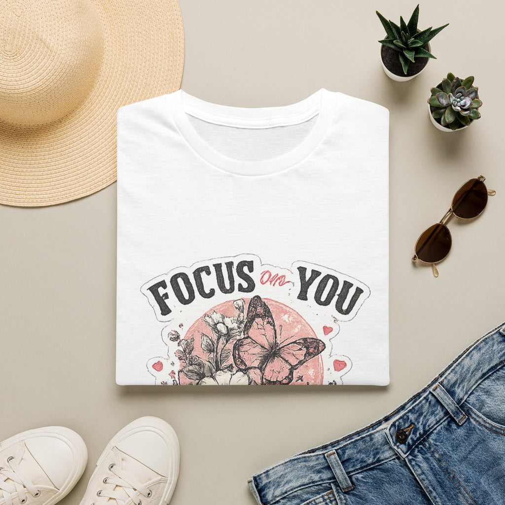 Focus On You T-Shirt — Self-Care Butterfly Graphic Tee