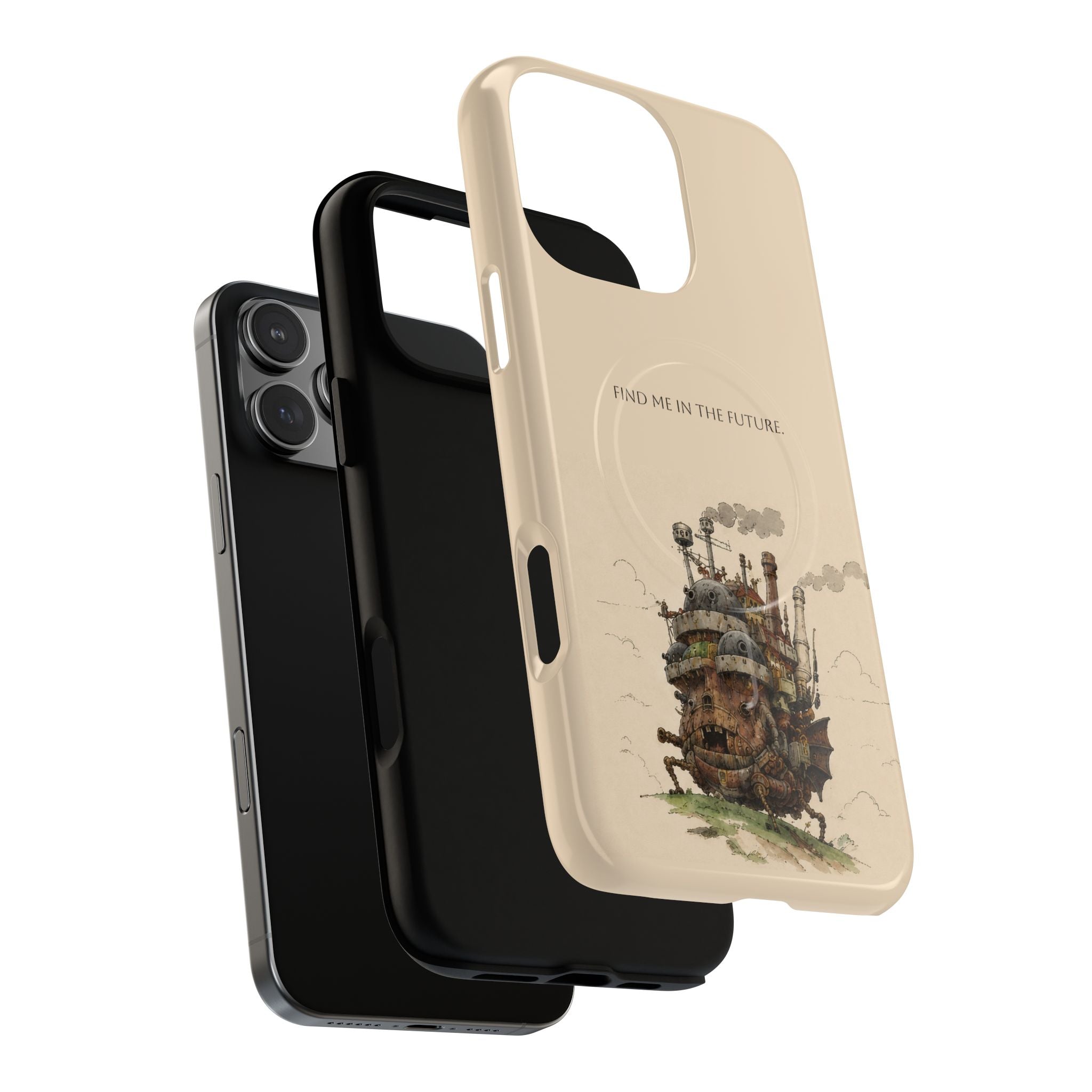 Howl’s Moving Castle Phone Case — “Find Me in the Future” Tough Magnetic iPhone Cover
