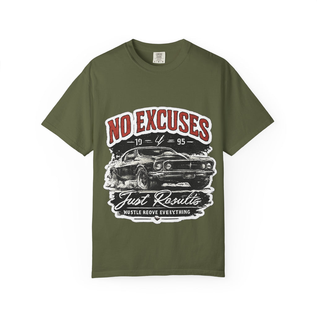 No Excuses Vintage Muscle Car T-Shirt — "Just Requisite" Graphic Tee