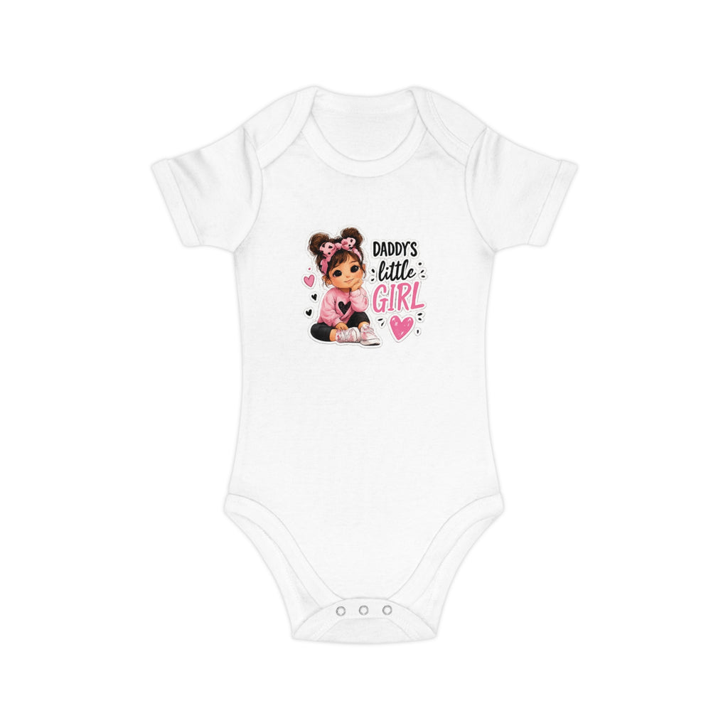 Daddy's Little Girl Baby Bodysuit - Cute Pink Newborn Onesie