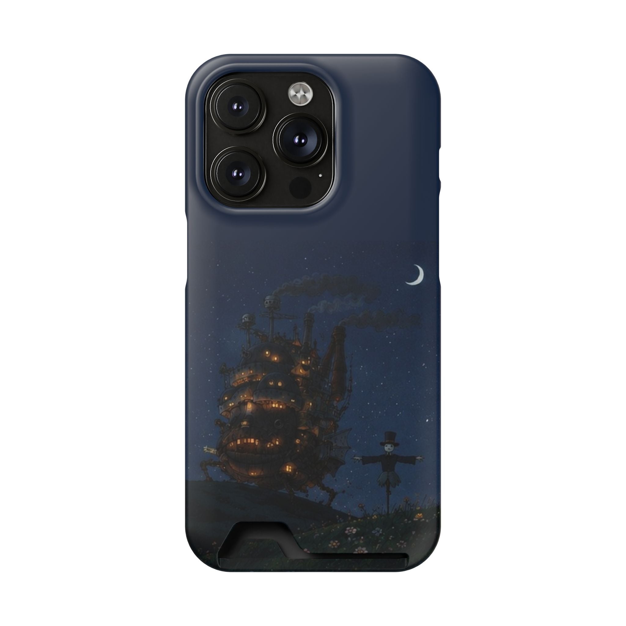 howl's moving castleCastle Phone Card Case — Fairy Tale Nightscape Wallet Phone Case