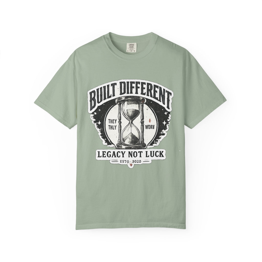 Built Different T-Shirt — 'Legacy Not Luck' Motivational Graphic Tee