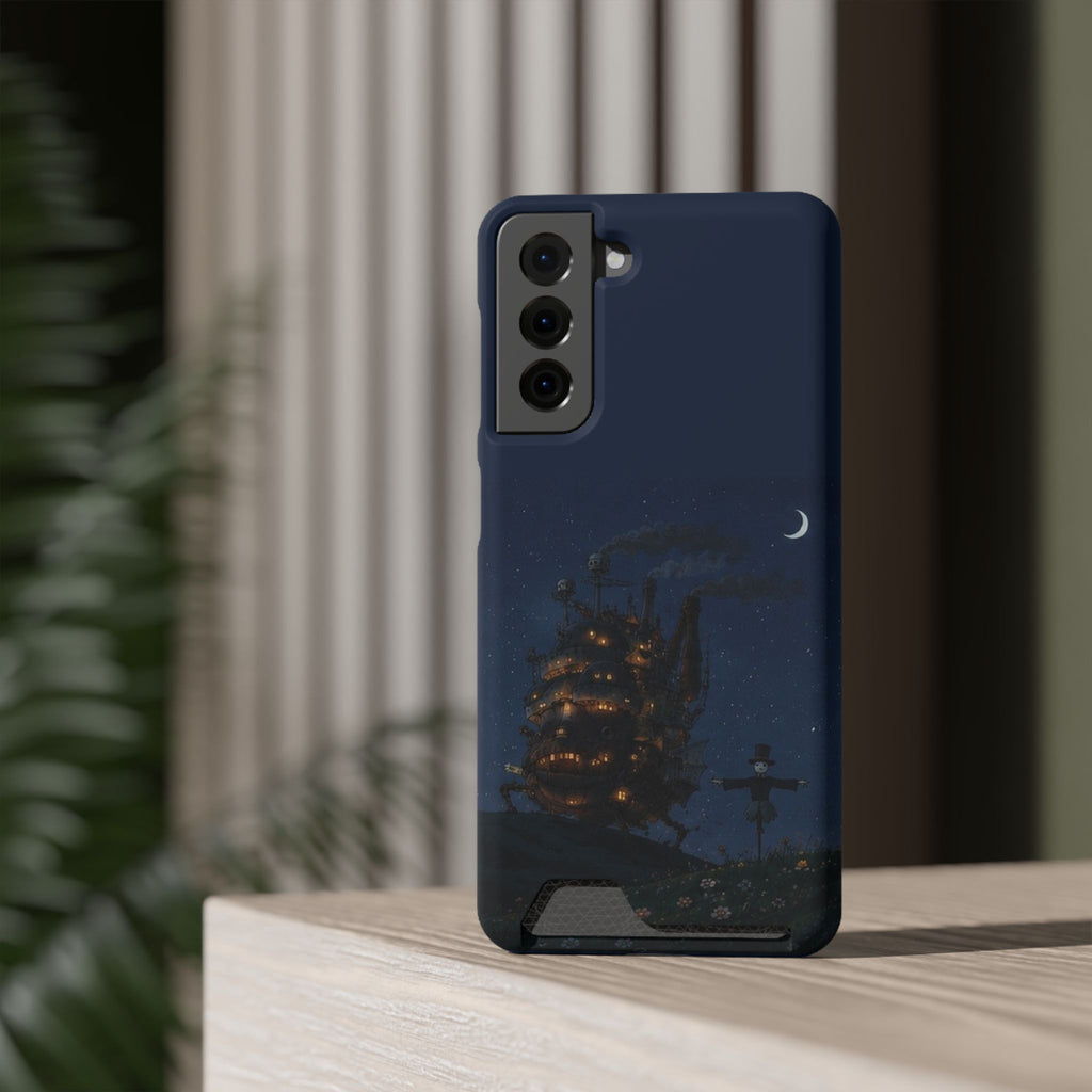 howl's moving castleCastle Phone Card Case — Fairy Tale Nightscape Wallet Phone Case