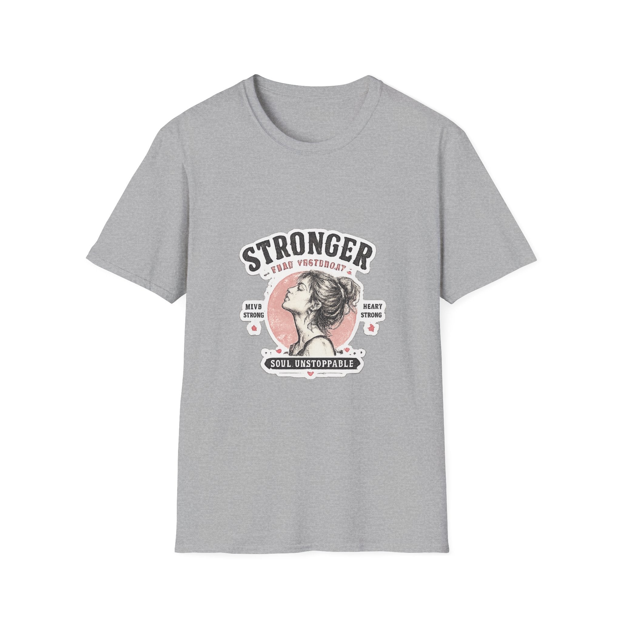 T-Shirt — "Stronger Each Yesterday" Vintage Motivational Tee
