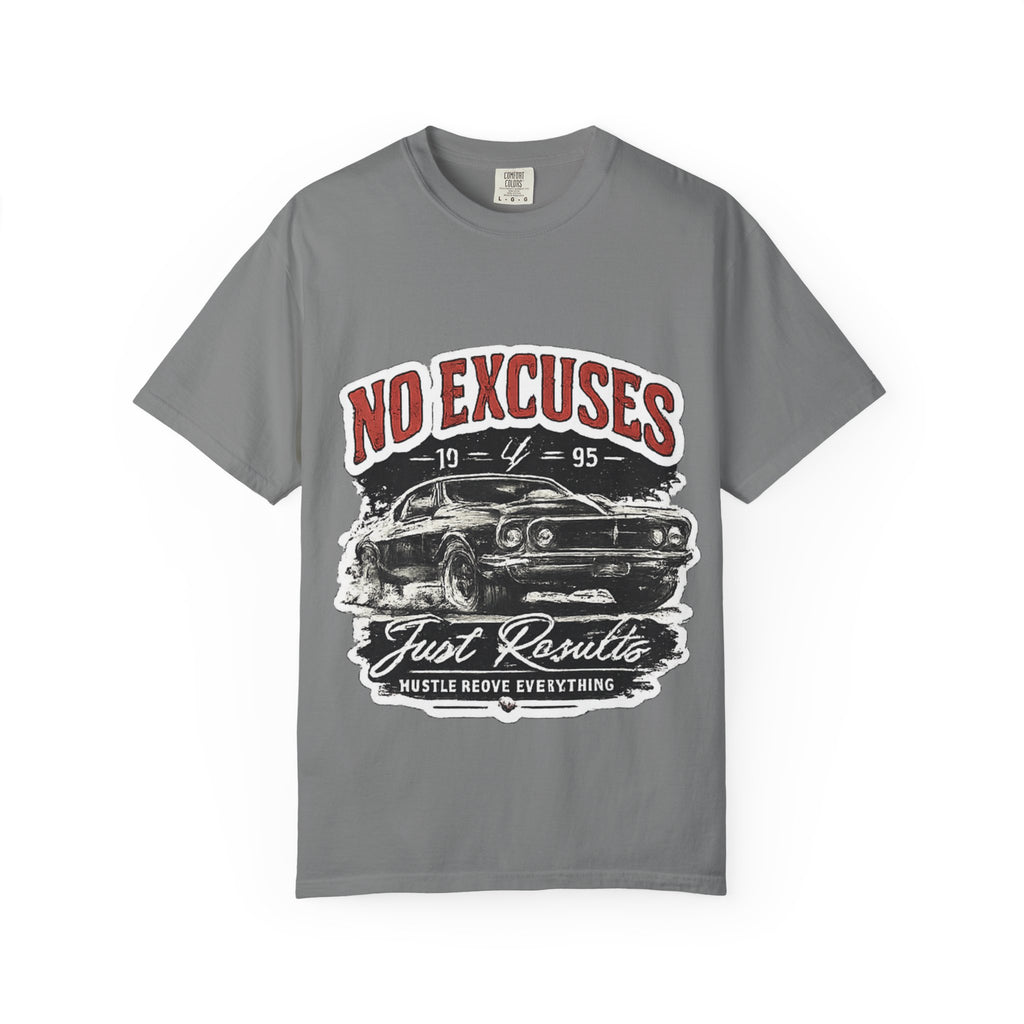No Excuses Vintage Muscle Car T-Shirt — "Just Requisite" Graphic Tee