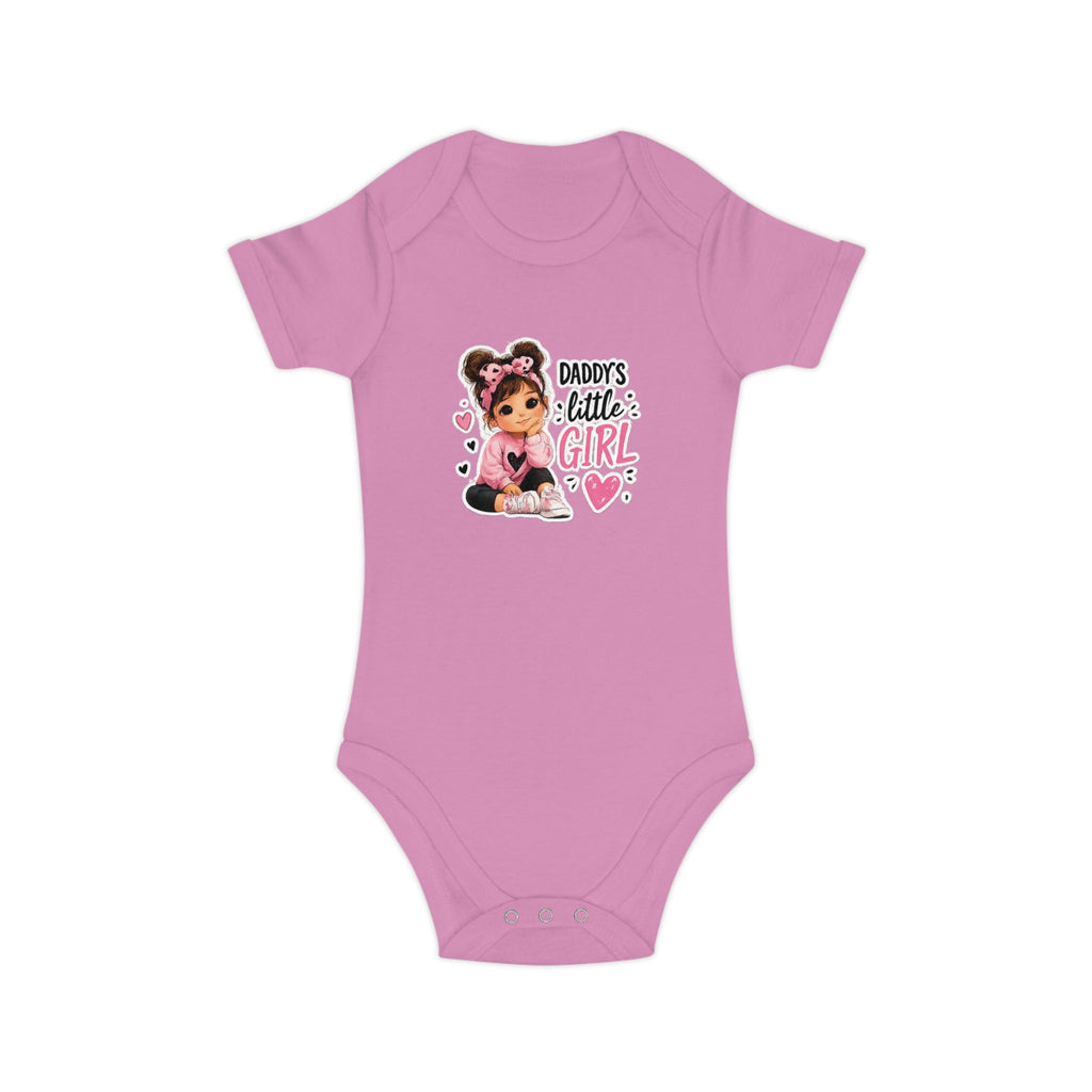 Daddy's Little Girl Baby Bodysuit - Cute Pink Newborn Onesie