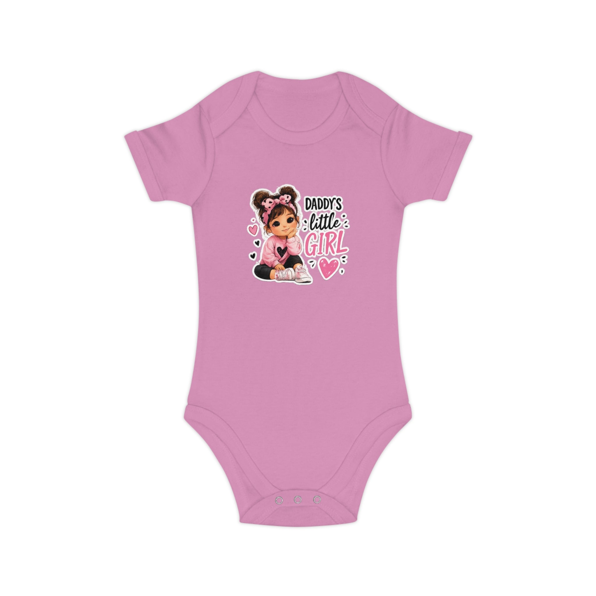Daddy's Little Girl Baby Bodysuit - Cute Pink Newborn Onesie