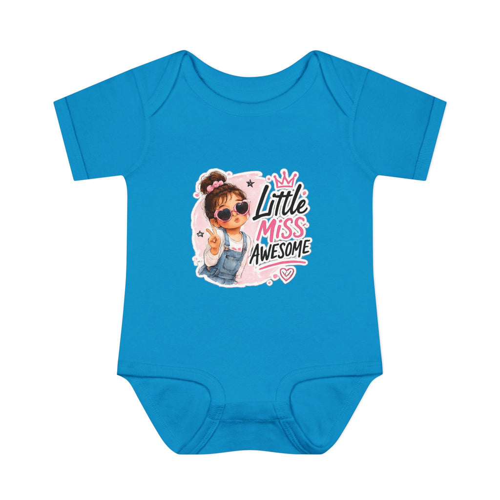 Baby Bodysuit - "Little Miss Awesome" Cute Girl Infant Onesie